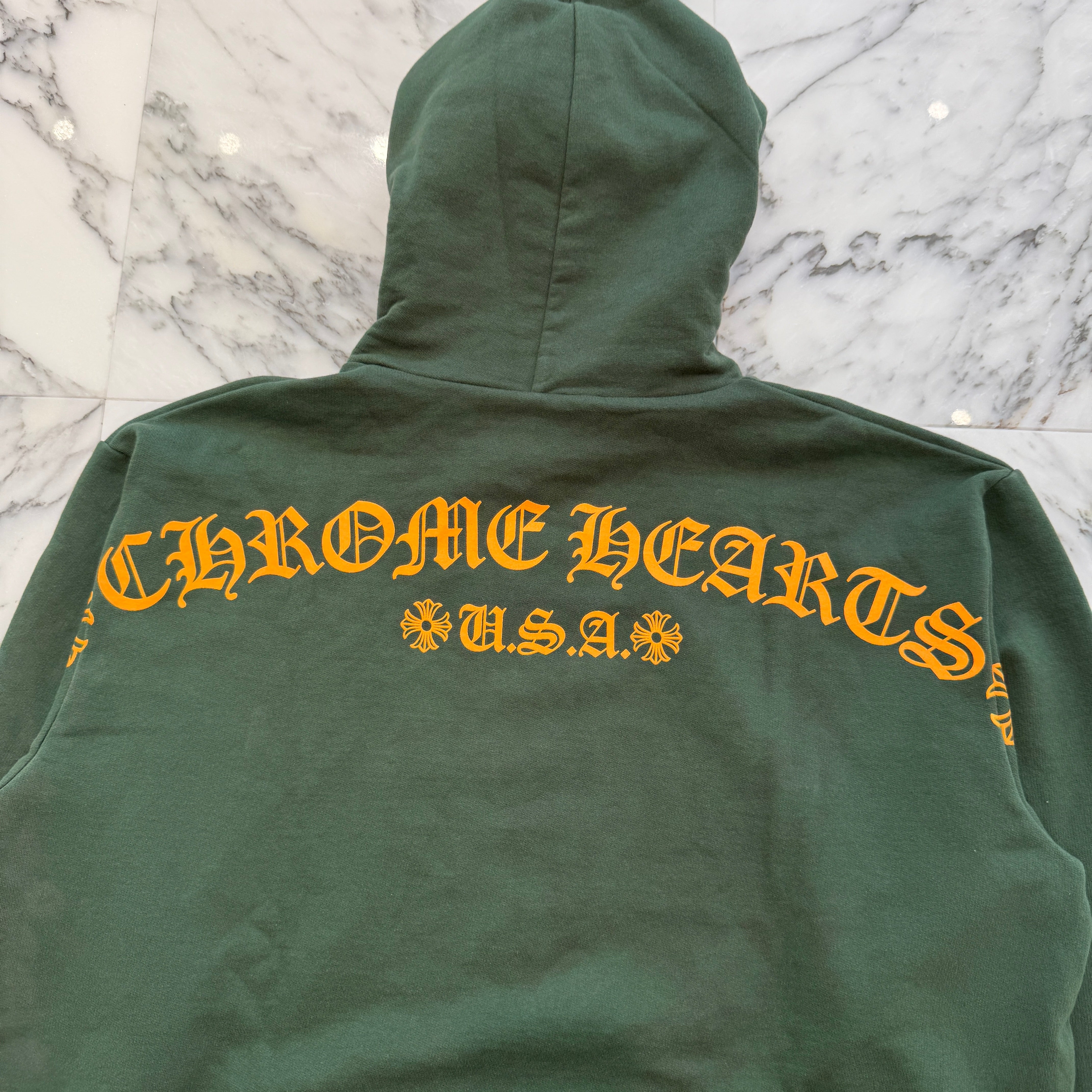 CHROME HEARTS 2025SS Online Limited Back Arch Logo USA Pullover Hoodie Size L クロムハーツ オンライン限定 バック アーチロゴUSA プルオーバーフーディ サイズL