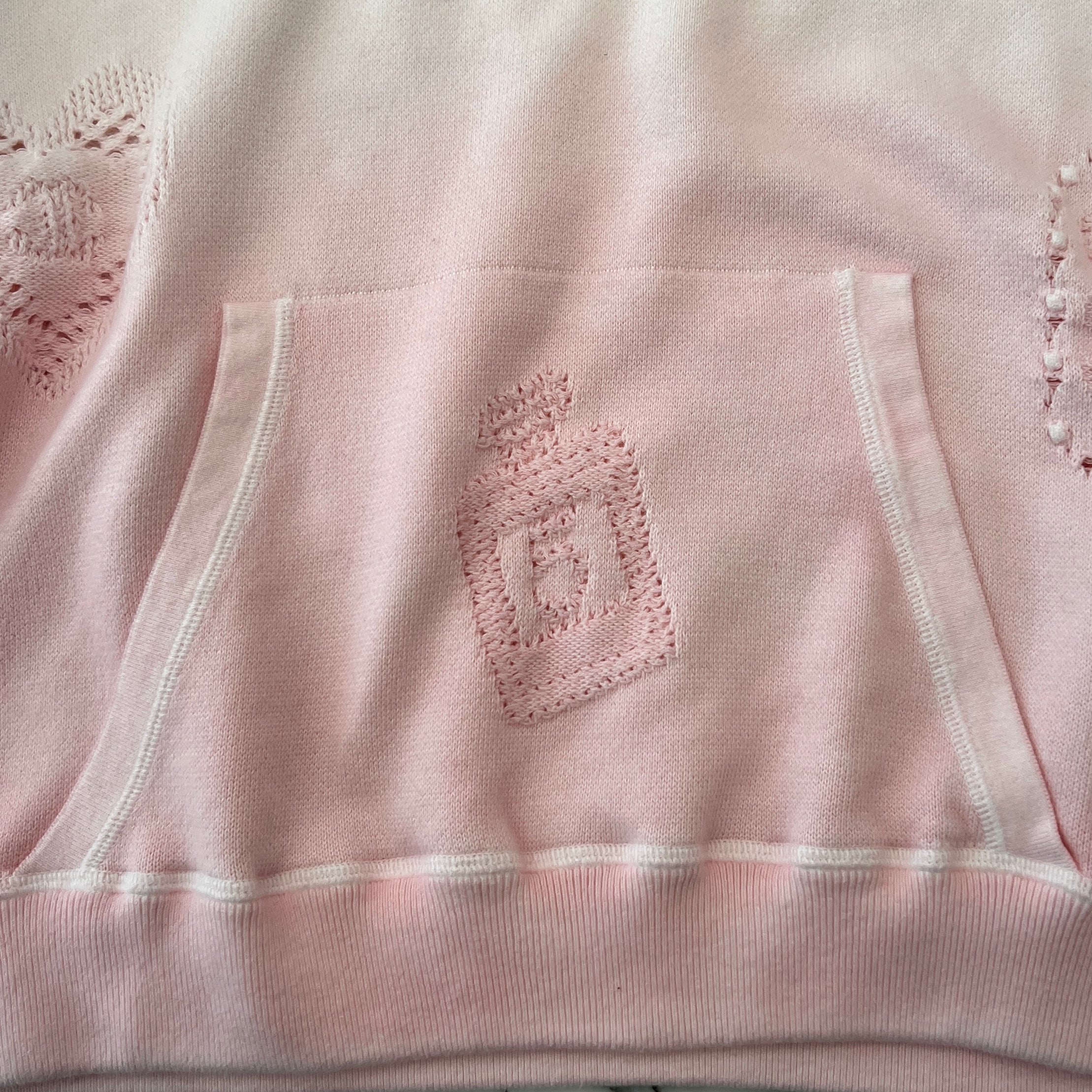 CHANEL Coco Mark Embroidery Gradient Cotton Pullover Hoodie P76494K10994 Size L シャネル ココマーク刺繍 グラデーション コットンプルオーバーフーディ プルオーバーパーカー サイズL