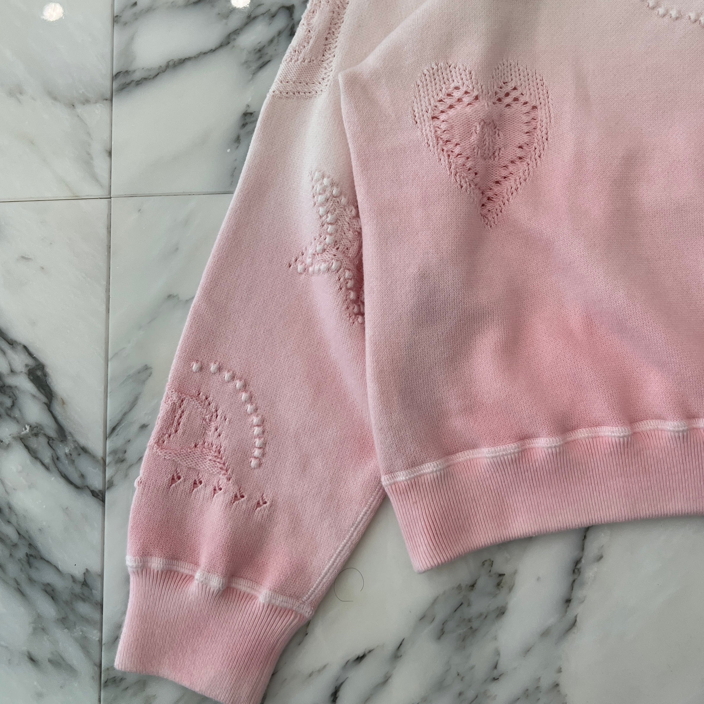 CHANEL Coco Mark Embroidery Gradient Cotton Pullover Hoodie P76494K10994 Size L シャネル ココマーク刺繍 グラデーション コットンプルオーバーフーディ プルオーバーパーカー サイズL