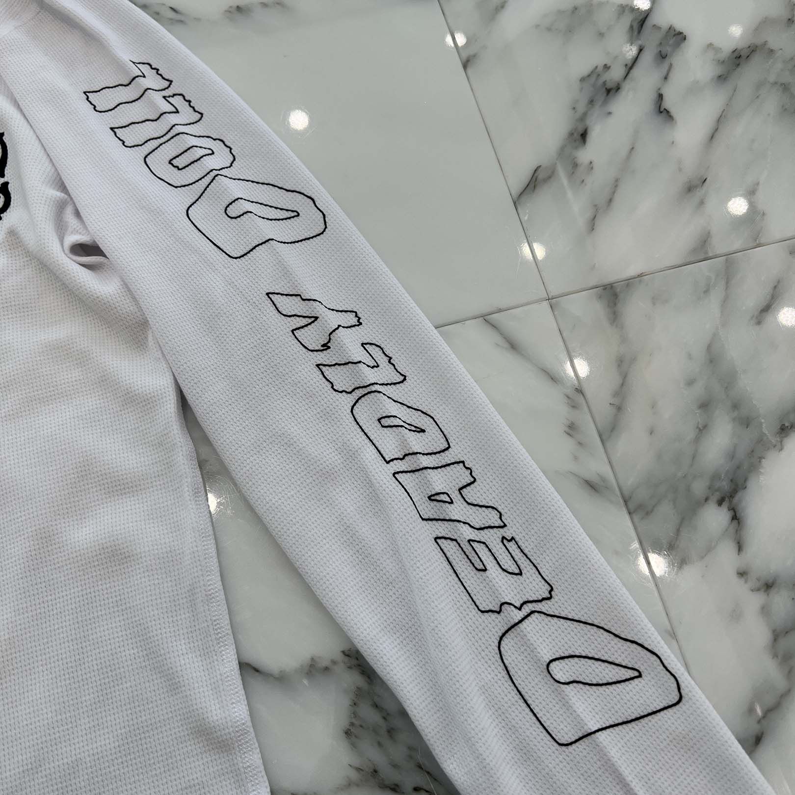 CHROME HEARTS × DEADLLY DOLL Horseshoe Thermel Long Sleeve Tee  Size L クロムハーツ × デッドリードール ホースシュー サーマル ロングスリーブTシャツ サイズL