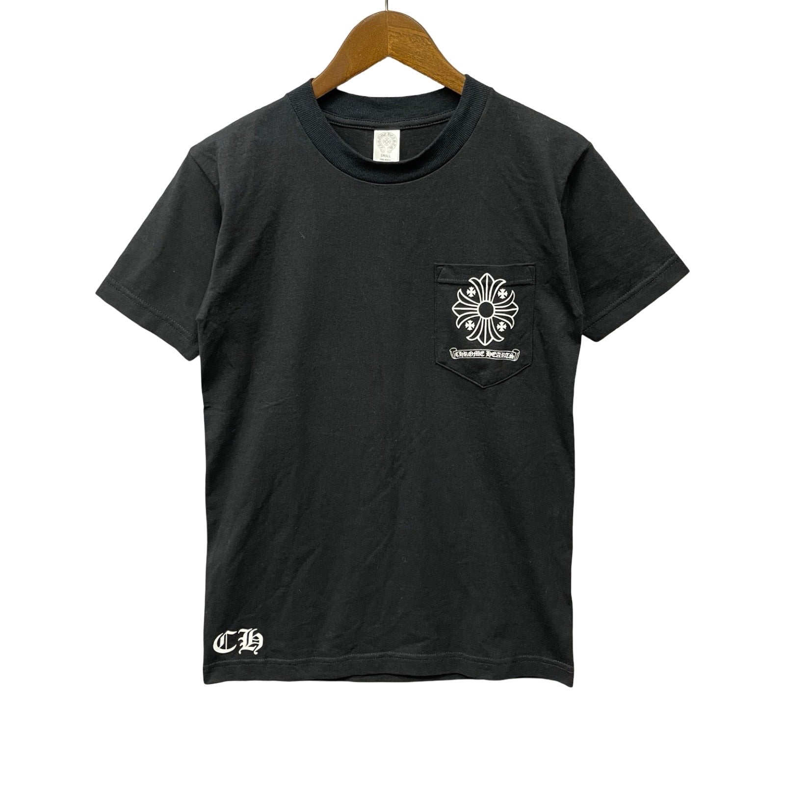 CHROME HEARTS Back CH Plus Scroll Logo Tee Size S