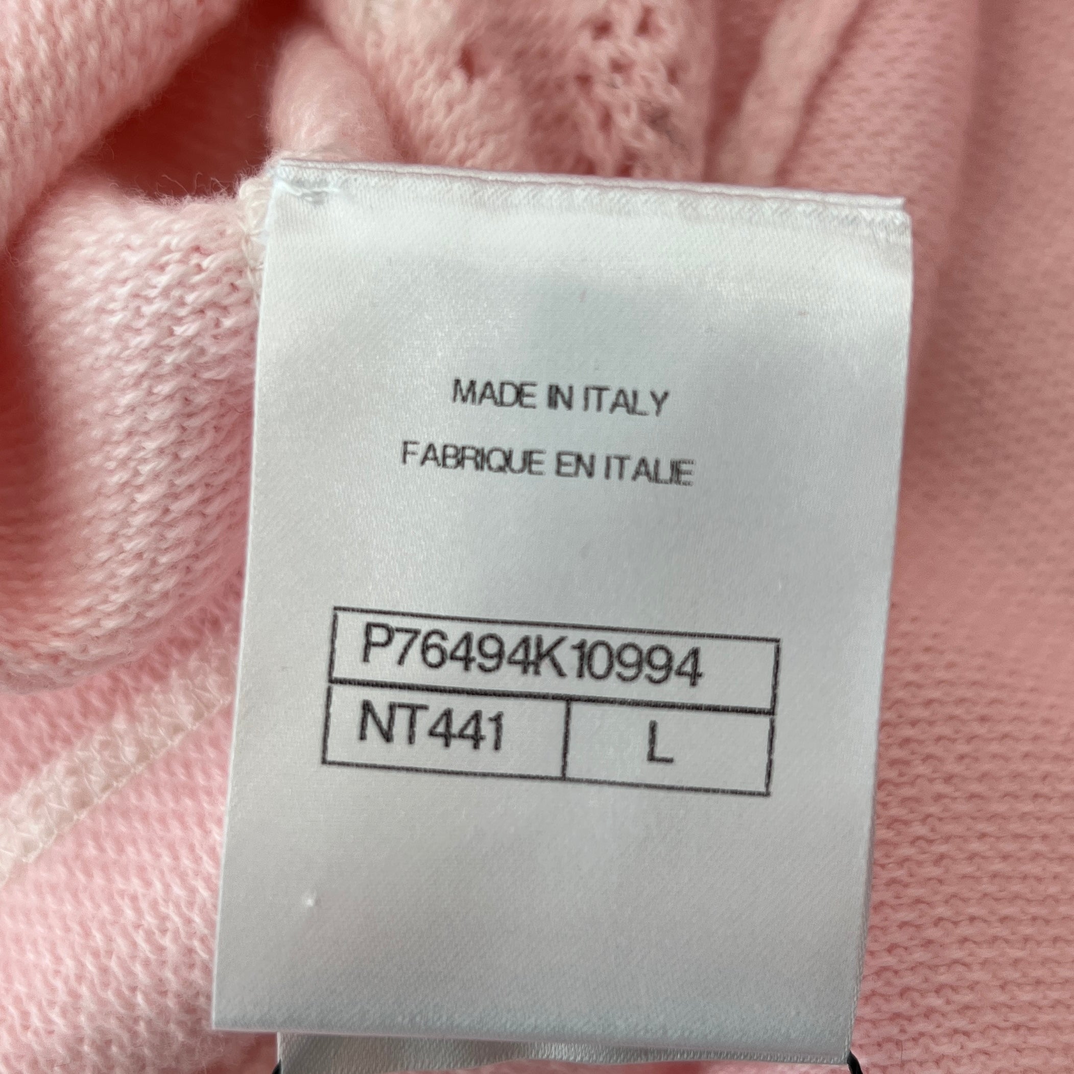 CHANEL Coco Mark Embroidery Gradient Cotton Pullover Hoodie P76494K10994 Size L シャネル ココマーク刺繍 グラデーション コットンプルオーバーフーディ プルオーバーパーカー サイズL