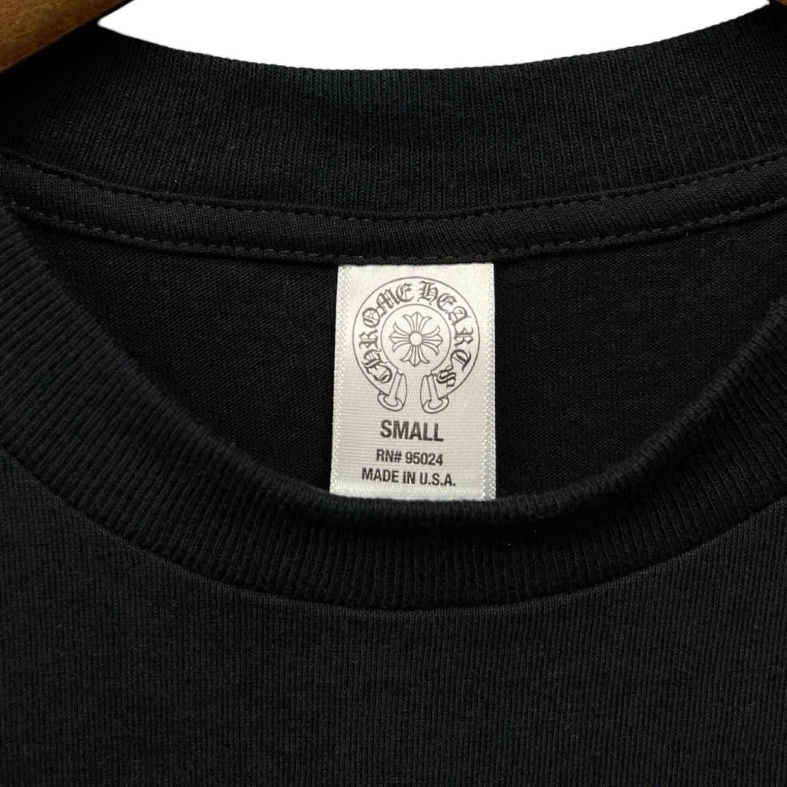 CHROME HEARTS Back CH Plus Scroll Logo Tee Size S