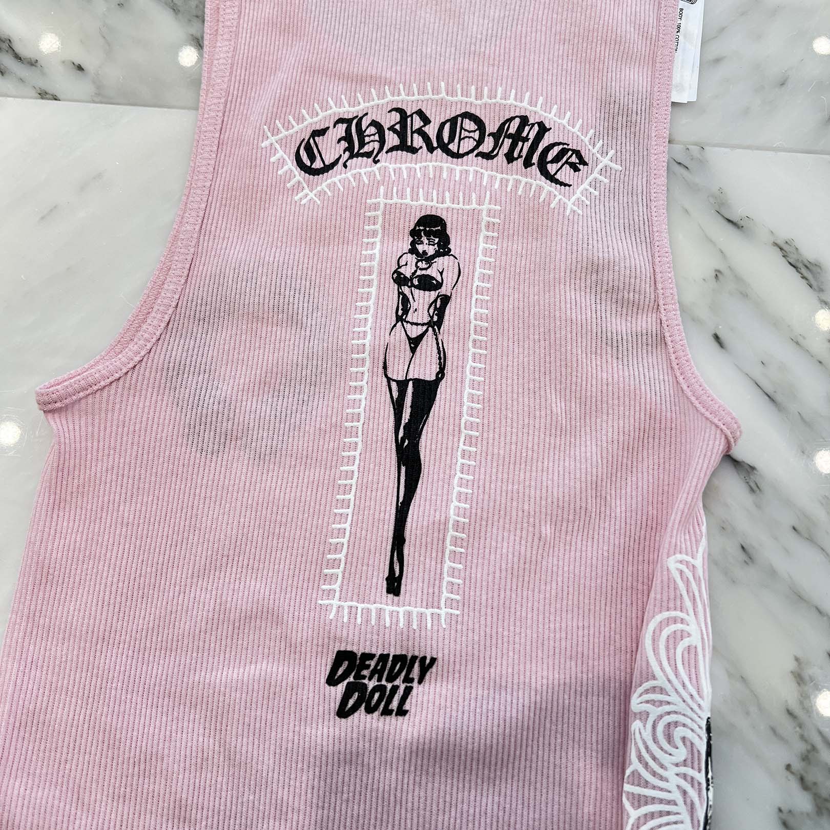 CHROME HEARTS × DEADLLY DOLL Tank Top Size L クロムハーツ × デッドリードール タンクトップ サイズL
