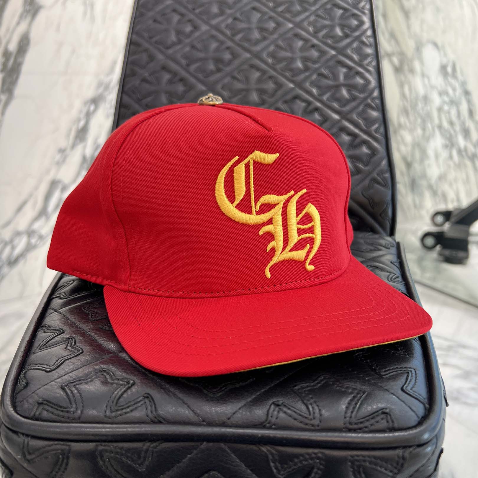 CHROME HEARTS CH Logo Embroidery Trucker Cap Size ONE SIZE (53-60) クロムハーツ CHロゴ刺繍 トラッカーキャップ サイズONE SIZE (53-60)