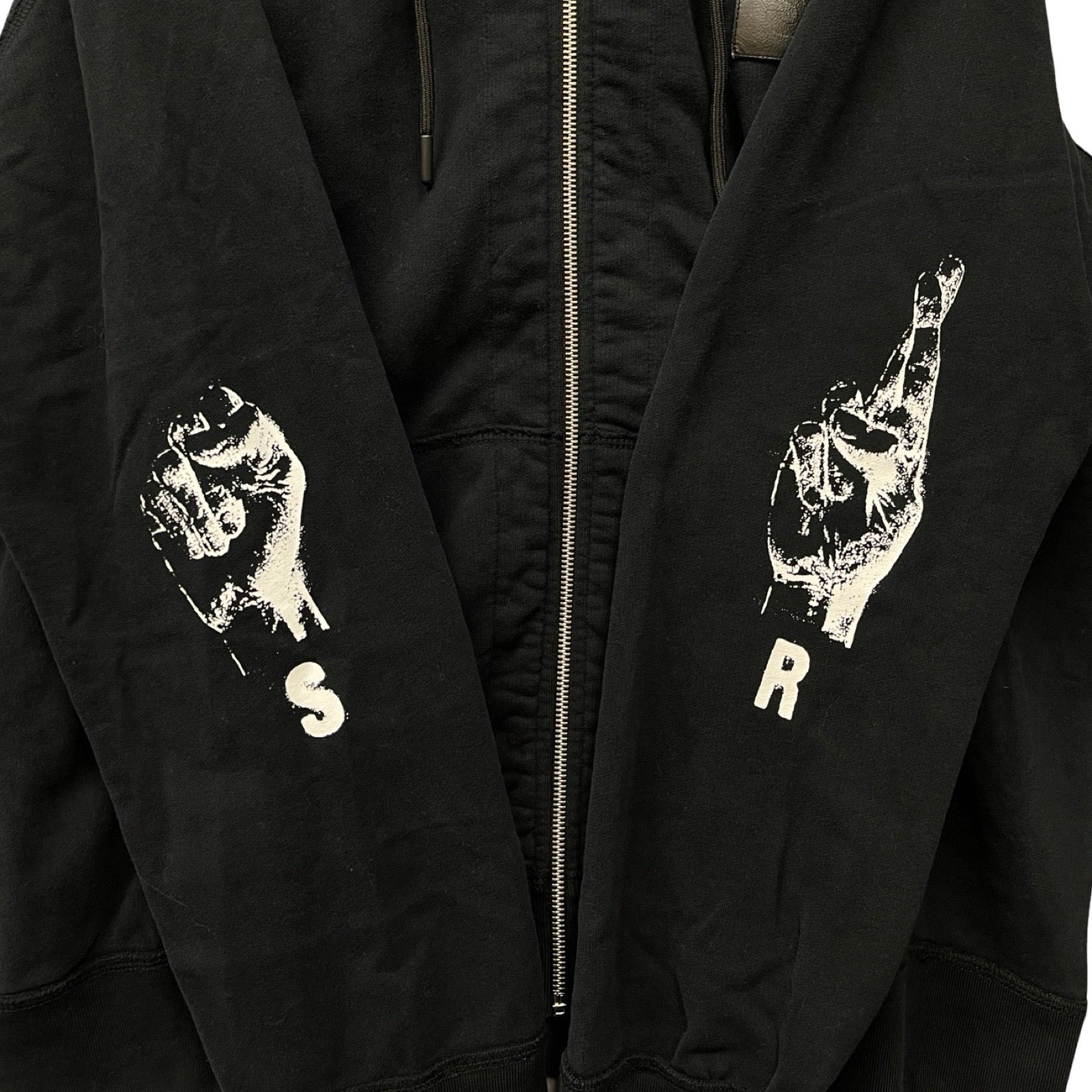 RAF SIMONS 2023SS Graphic Zip Hoodie 231-191 19004-0099 Size L