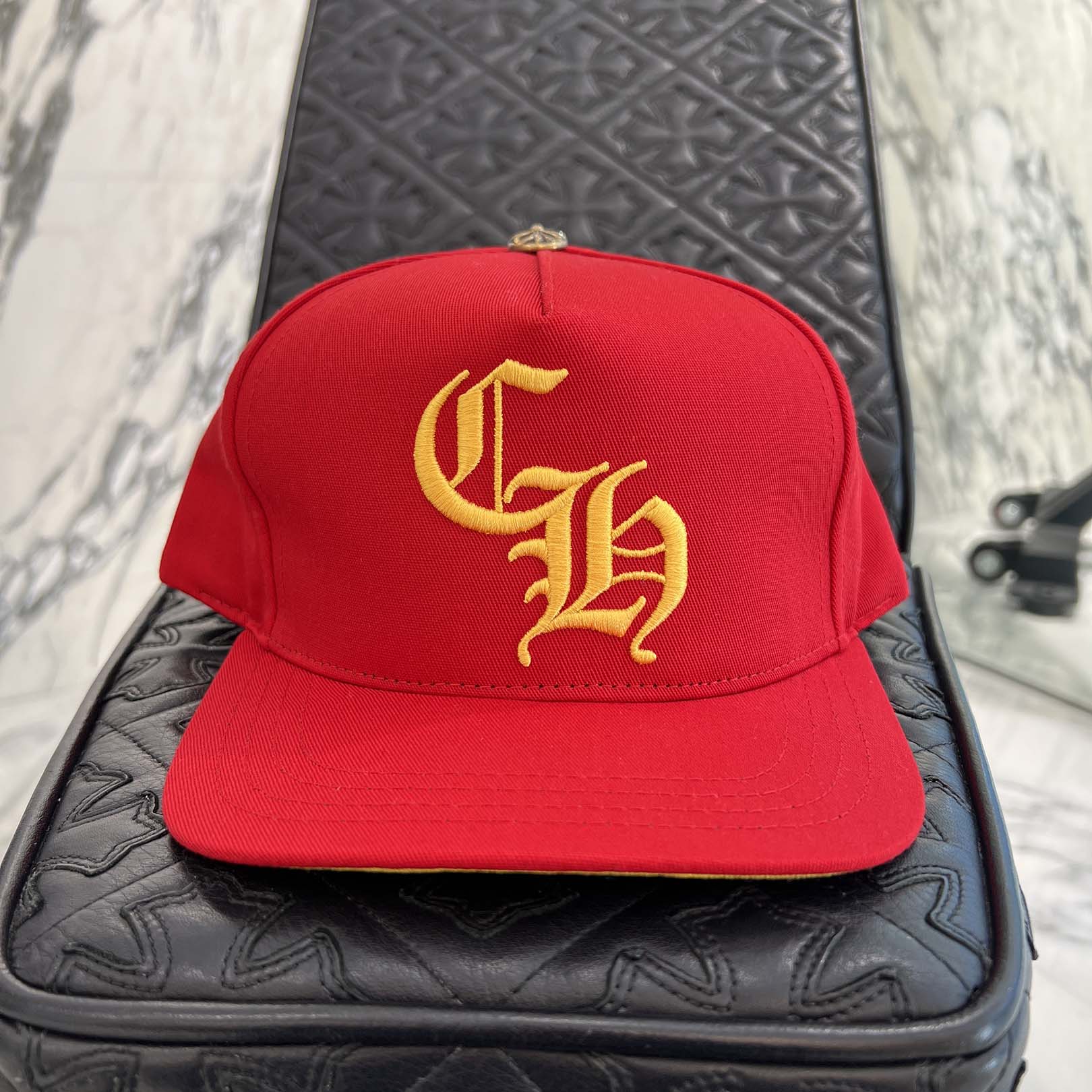 CHROME HEARTS CH Logo Embroidery Trucker Cap Size ONE SIZE (53-60) クロムハーツ CHロゴ刺繍 トラッカーキャップ サイズONE SIZE (53-60)