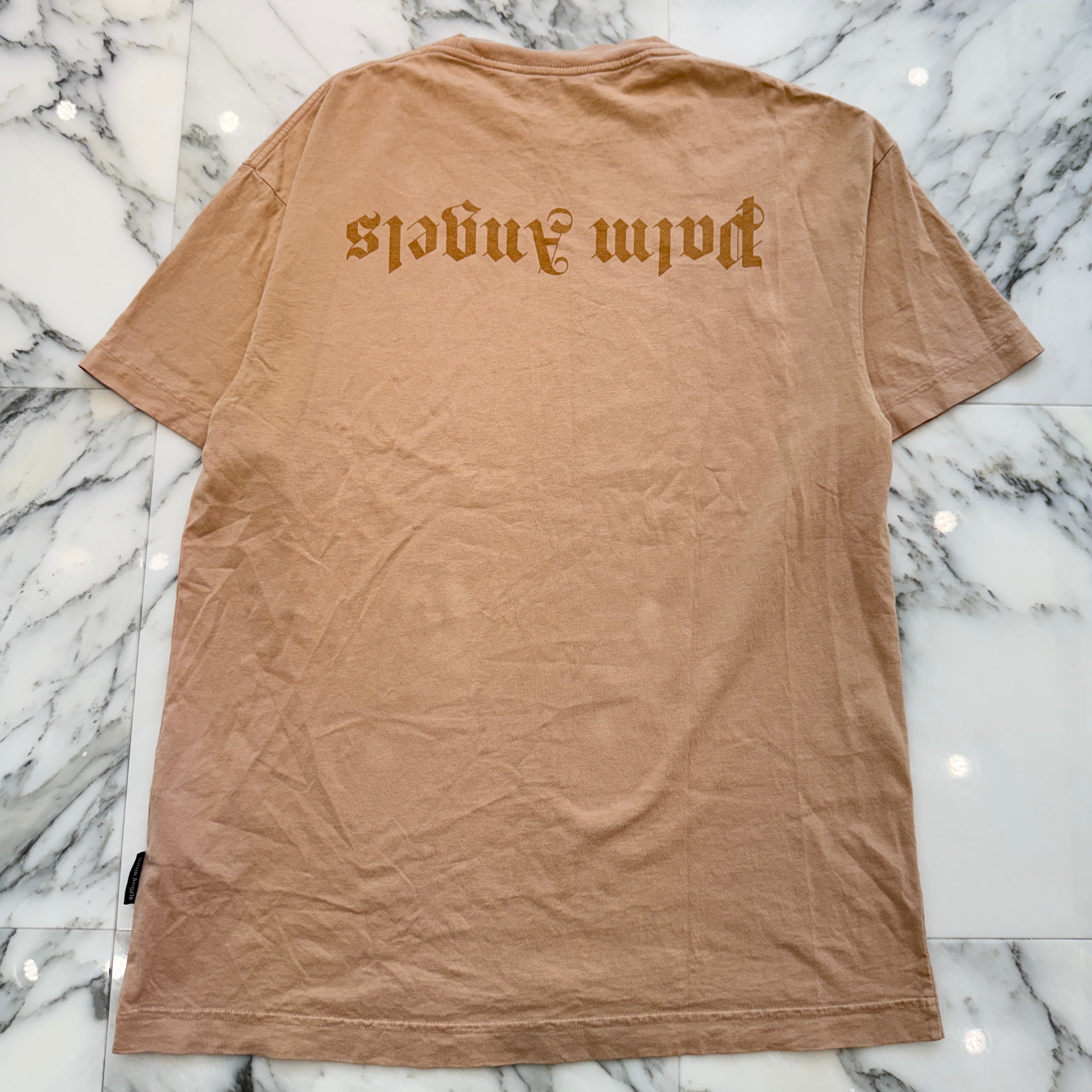 PALM ANGELS 2023SS GD Reverse Logo Tee PMAA001S23JER004 Size XL パームエンジェルス GD リバース ロゴ Tシャツ サイズXL