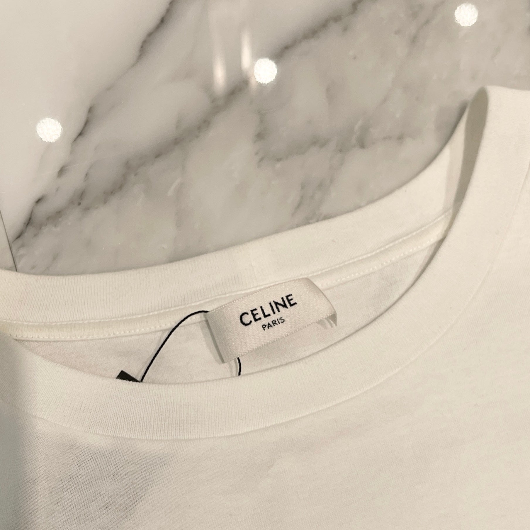 CELINE 2022SS Loose Cotton Jersey Tee 2X681671Q Size M セリーヌ ルーズ コットン ジャージー Tシャツ サイズM