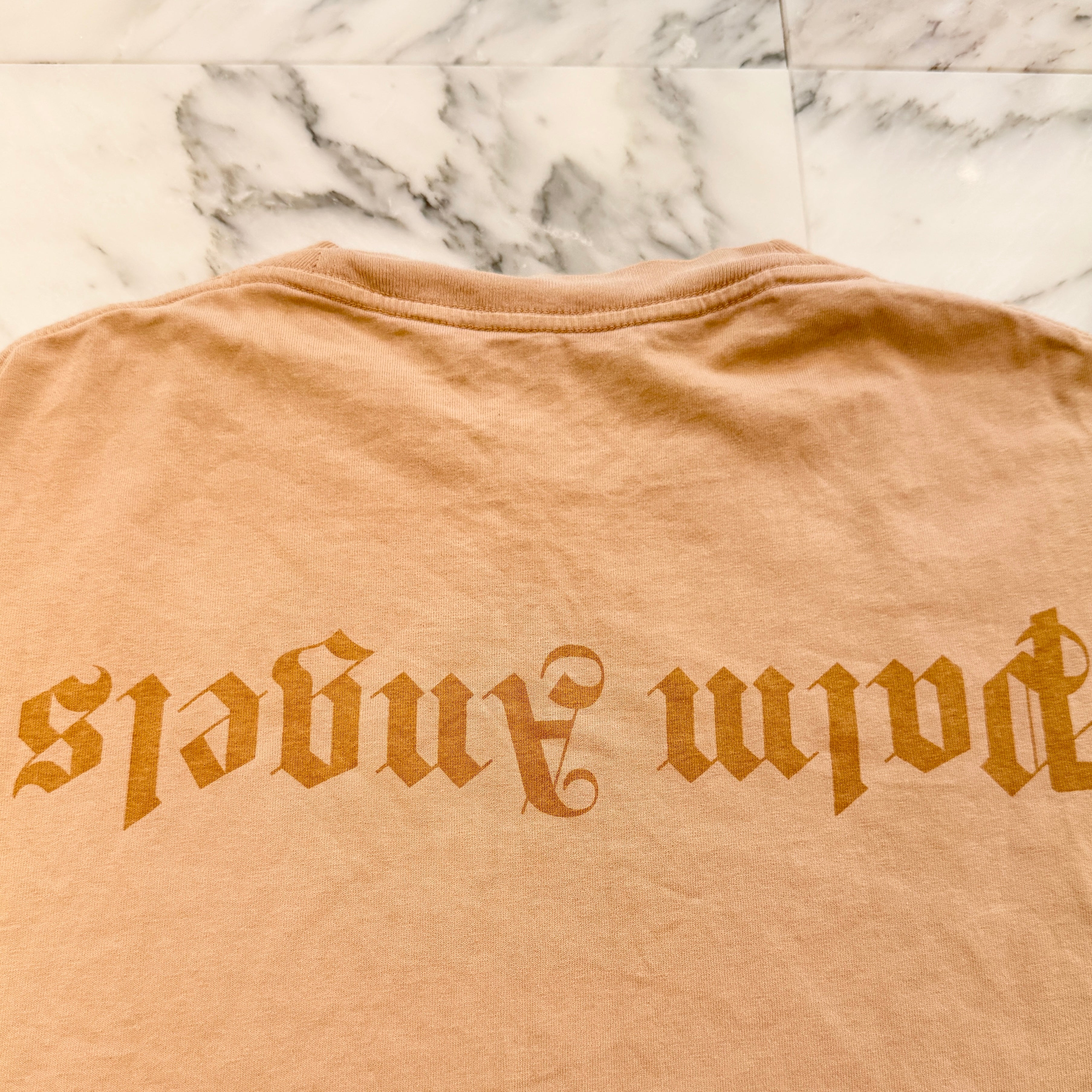 PALM ANGELS 2023SS GD Reverse Logo Tee PMAA001S23JER004 Size XL パームエンジェルス GD リバース ロゴ Tシャツ サイズXL