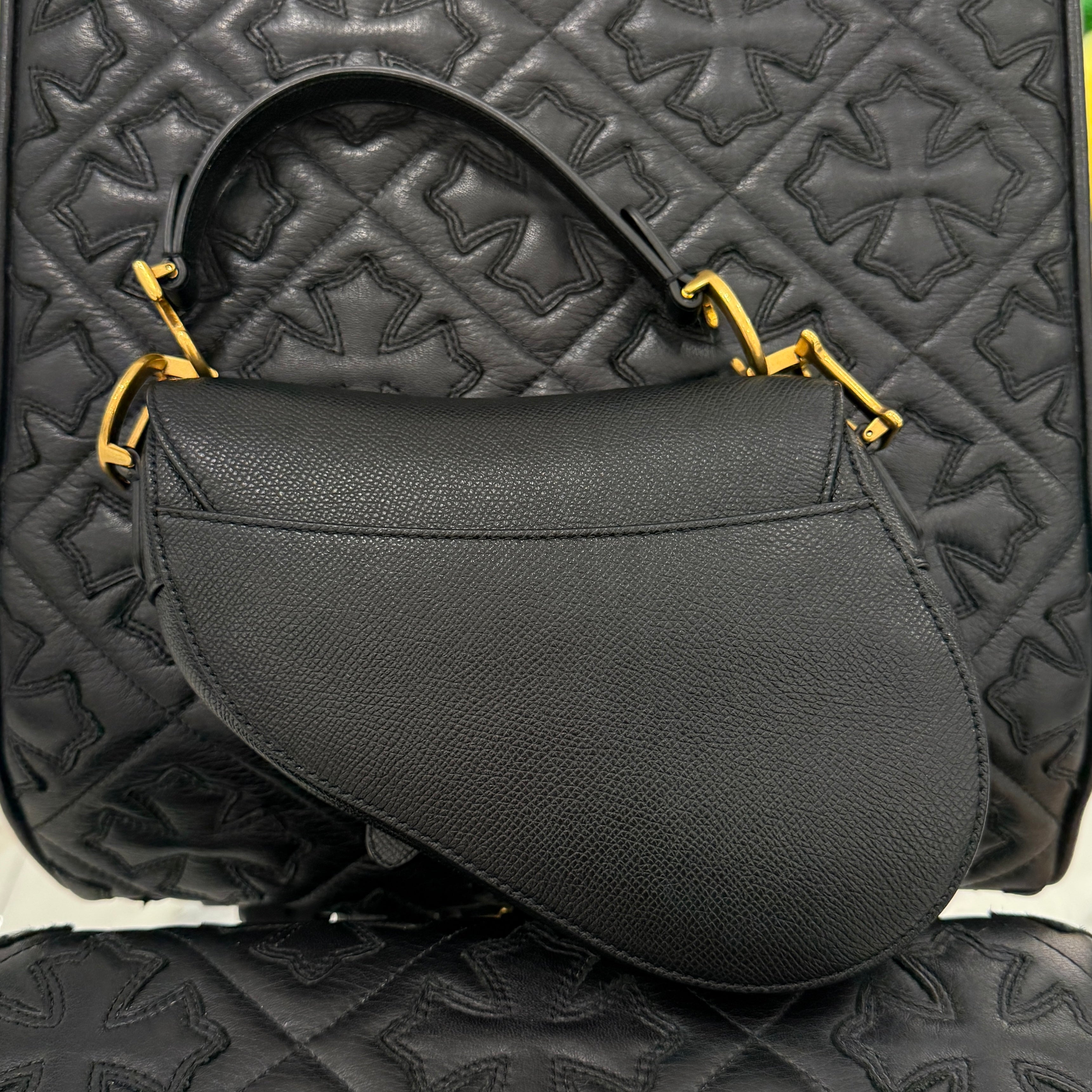 DIOR 2024AW Mini Saddle Bag Grained Calfskin "Black" M0456CBAA ディオール ミニ サドルバッグ グレインド カーフスキン "ブラック"