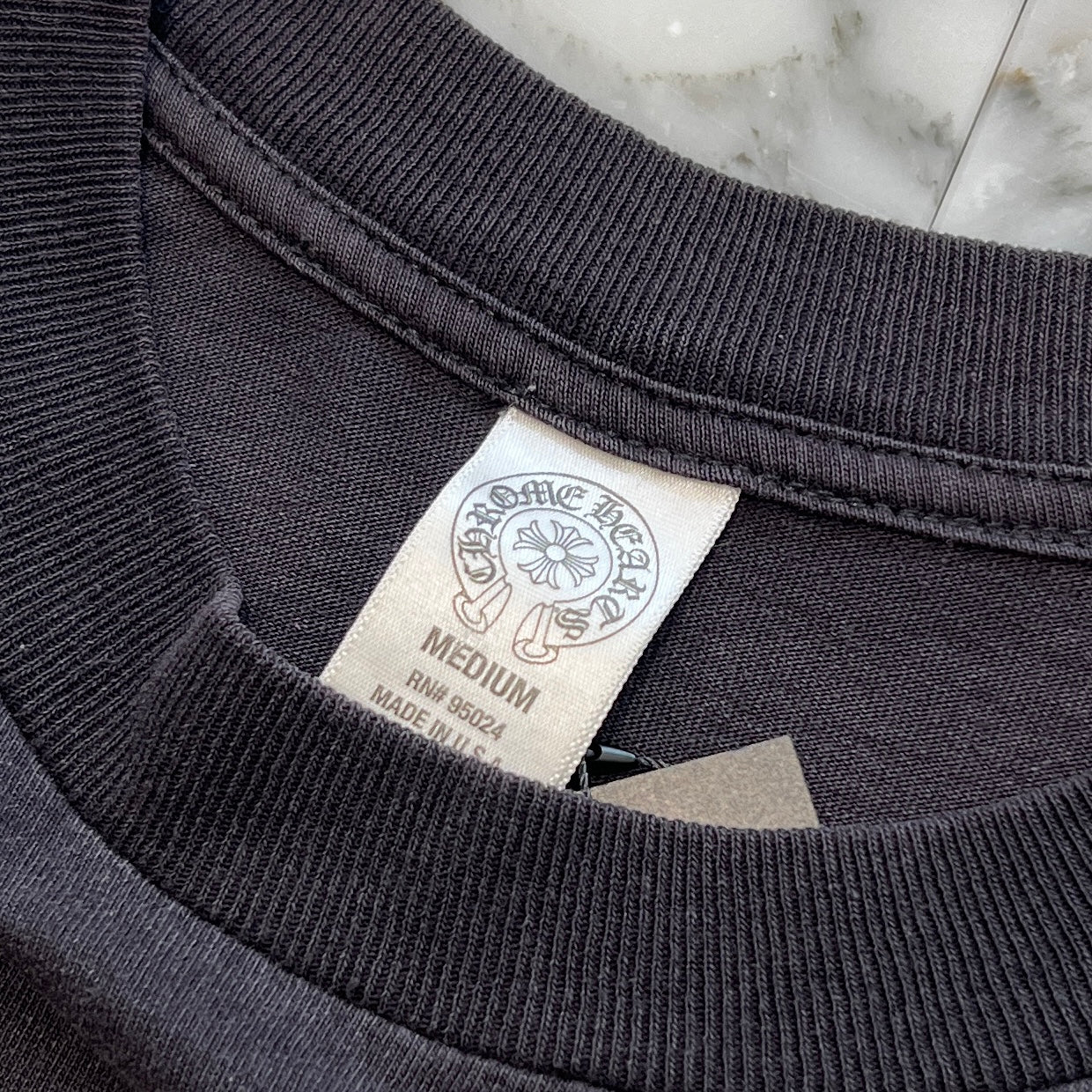 CHROME HEARTS CH Plus Scroll Green Horseshoe Tee Size M クロムハーツ CHプラス スクロール グリーン ホースシュー Tシャツ サイズM