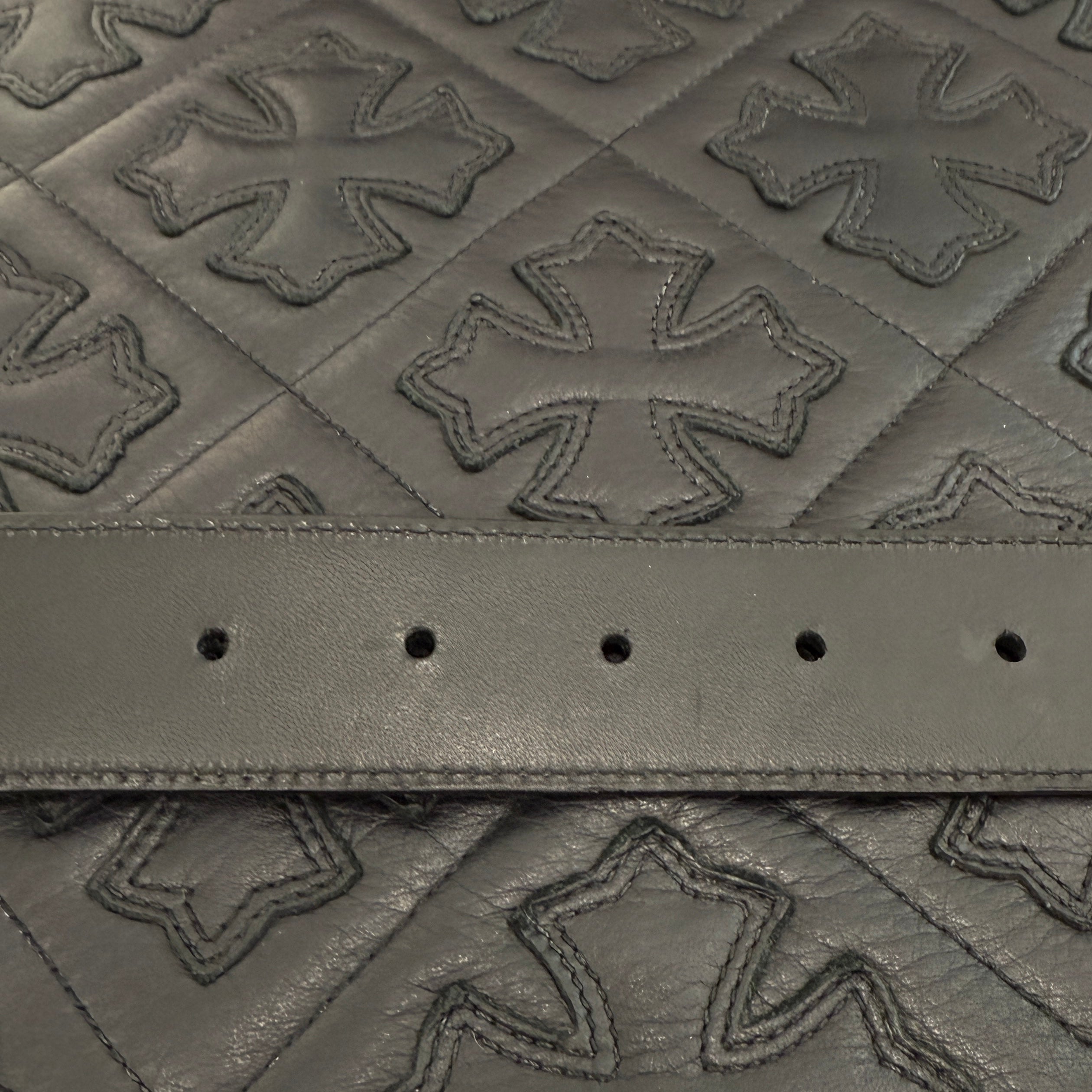 CHROME HEARTS Gunslinger Leather Belt Size 38 クロムハーツ ガンスリンガー レザーベルト サイズ38