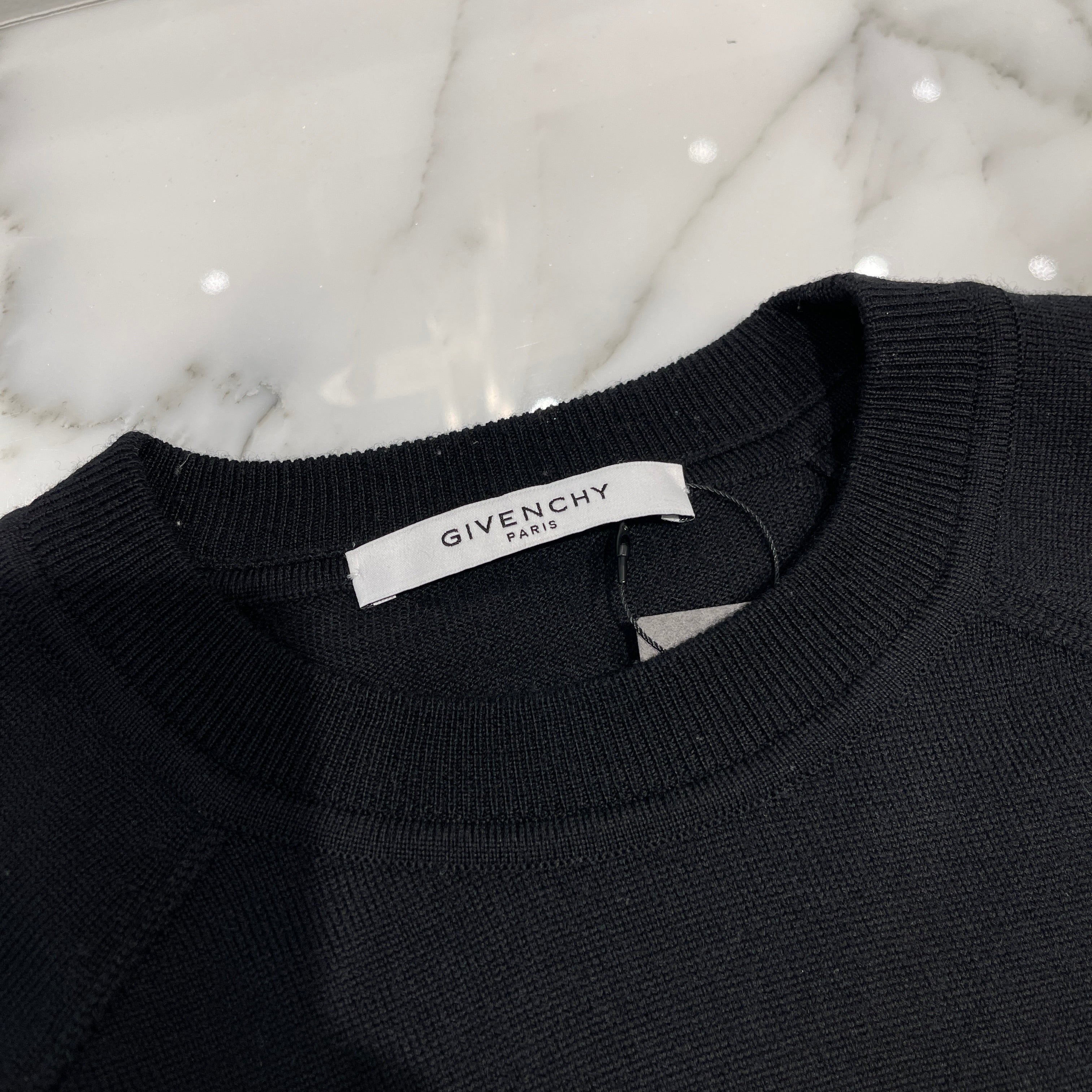 GIVENCHY Thunder Print Wool Knit Sweater BM9041402Y Size XL ジバンシー サンダープリント ウール ニットセーター サイズXL