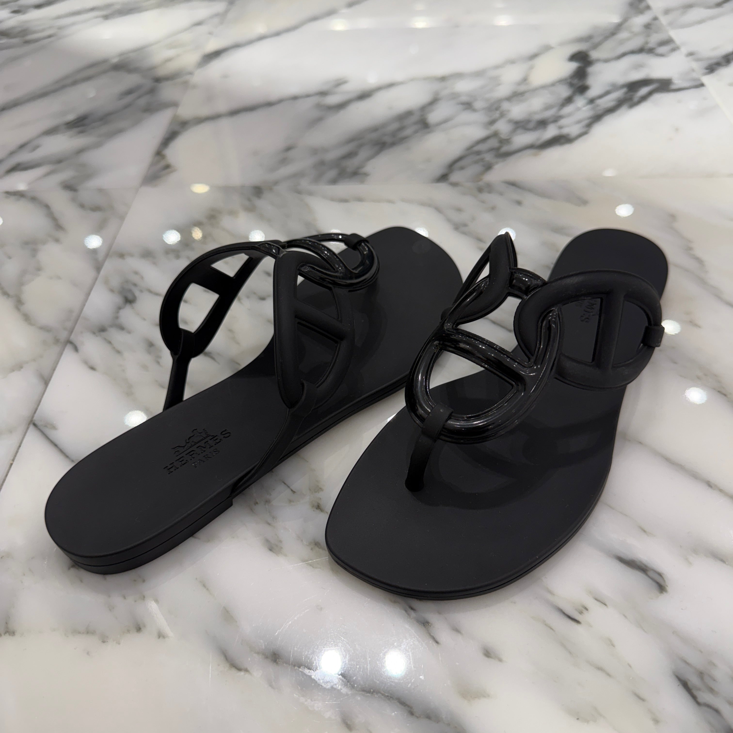 HERMES Chaine d’Ancre "Egerie" Sandals Size 37(23.5cm) エルメス シェーヌダンクル "エジェリ"サンダル サイズ37(23.5cm)