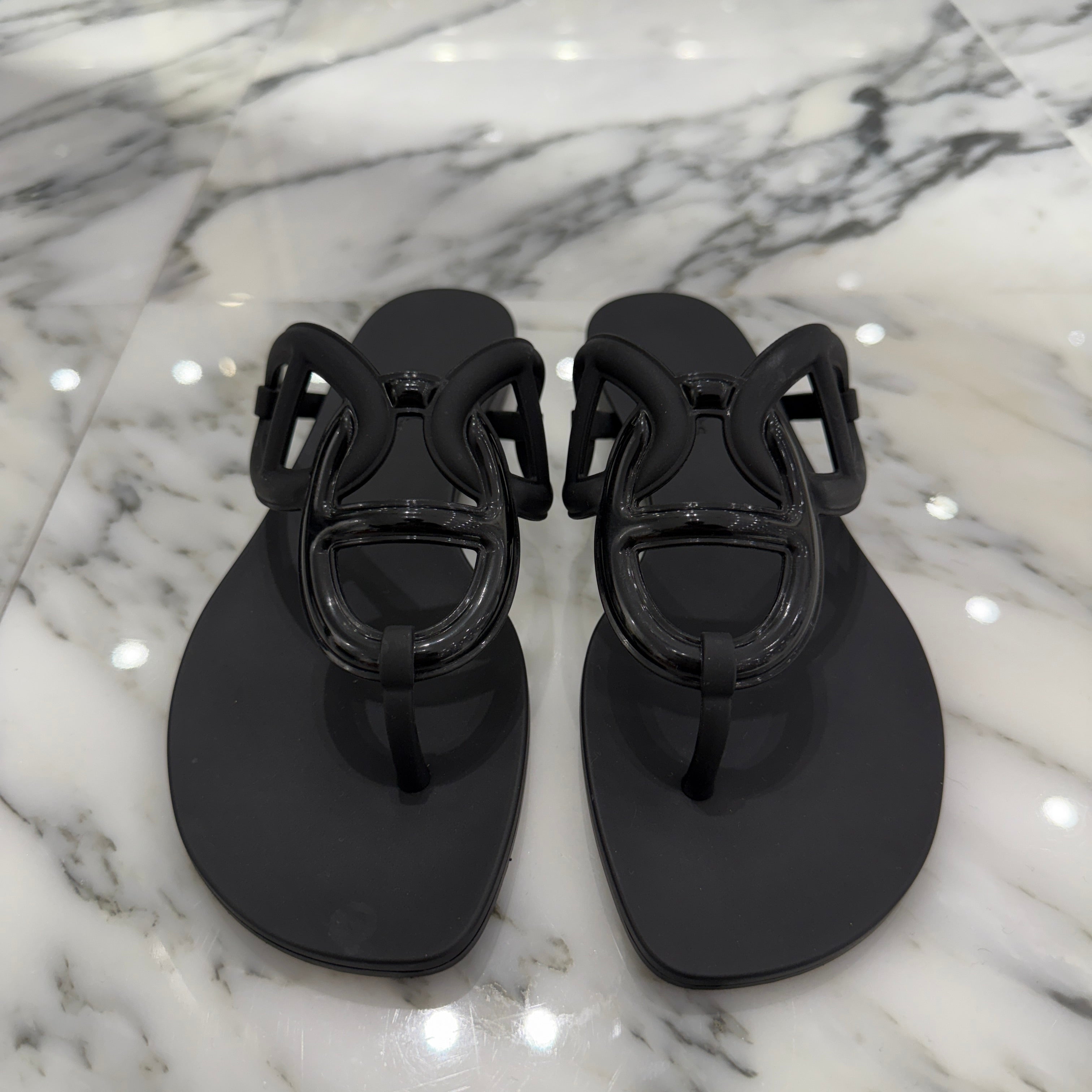 HERMES Chaine d’Ancre "Egerie" Sandals Size 37(23.5cm) エルメス シェーヌダンクル "エジェリ"サンダル サイズ37(23.5cm)