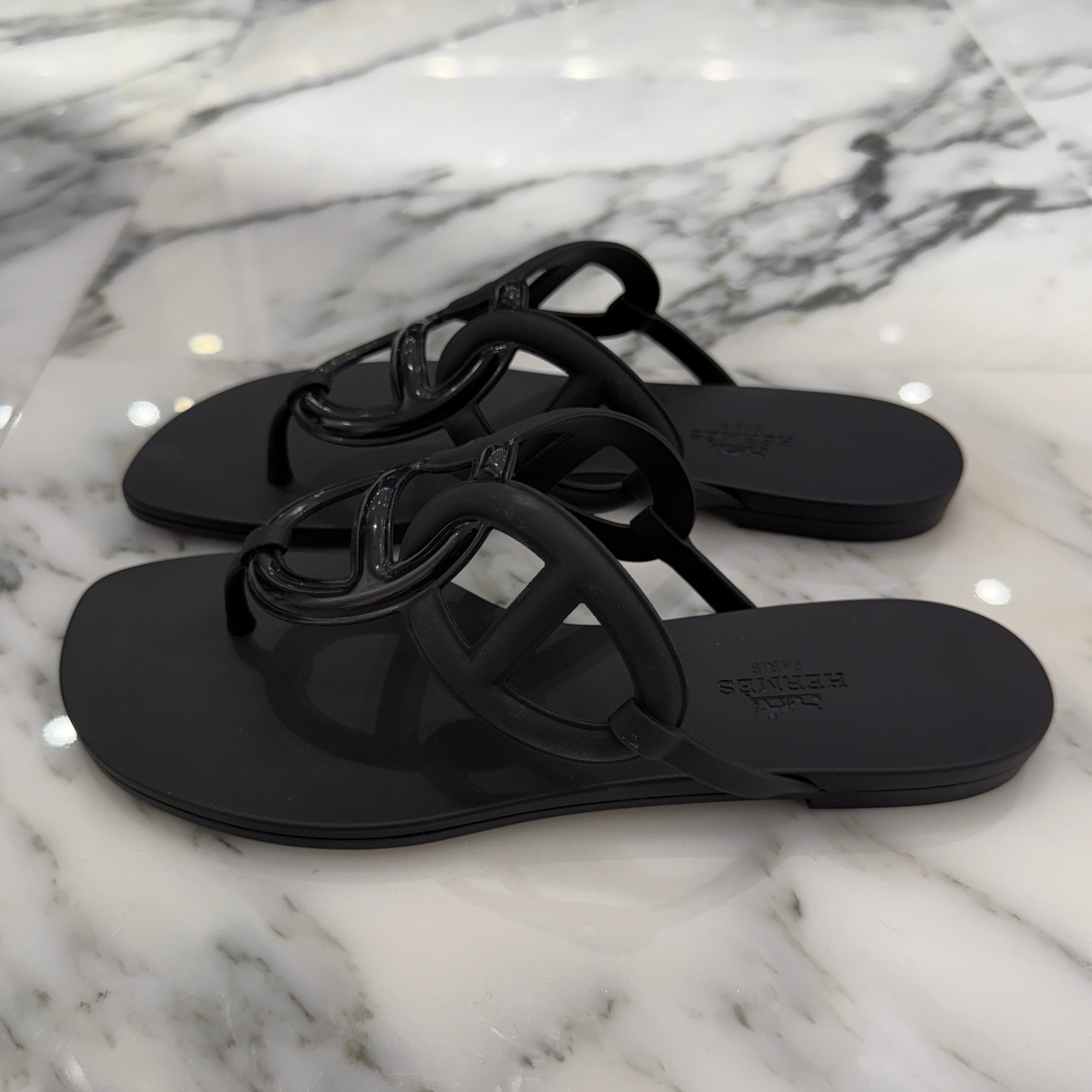 HERMES Chaine d’Ancre "Egerie" Sandals Size 37(23.5cm) エルメス シェーヌダンクル "エジェリ"サンダル サイズ37(23.5cm)