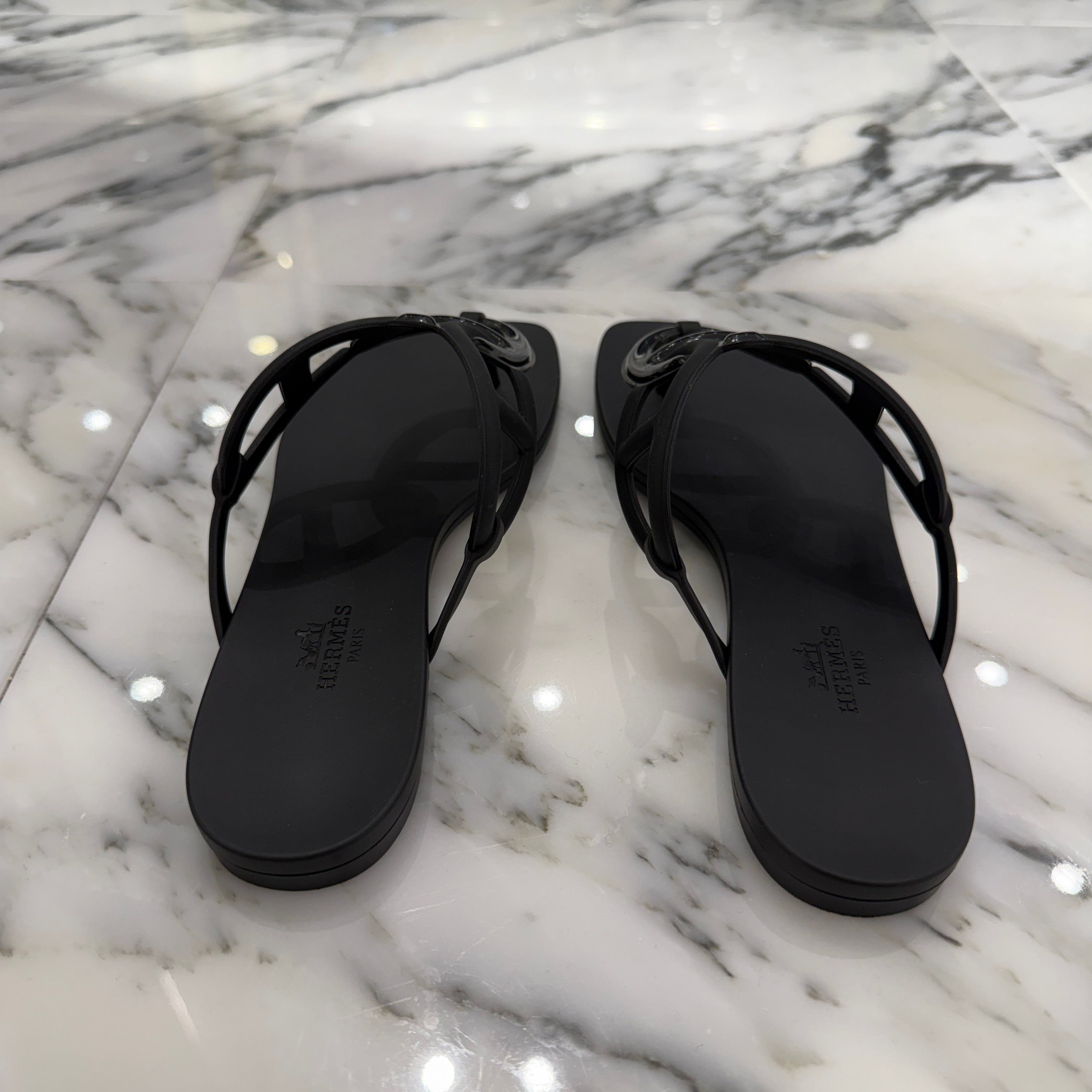 HERMES Chaine d’Ancre "Egerie" Sandals Size 37(23.5cm) エルメス シェーヌダンクル "エジェリ"サンダル サイズ37(23.5cm)