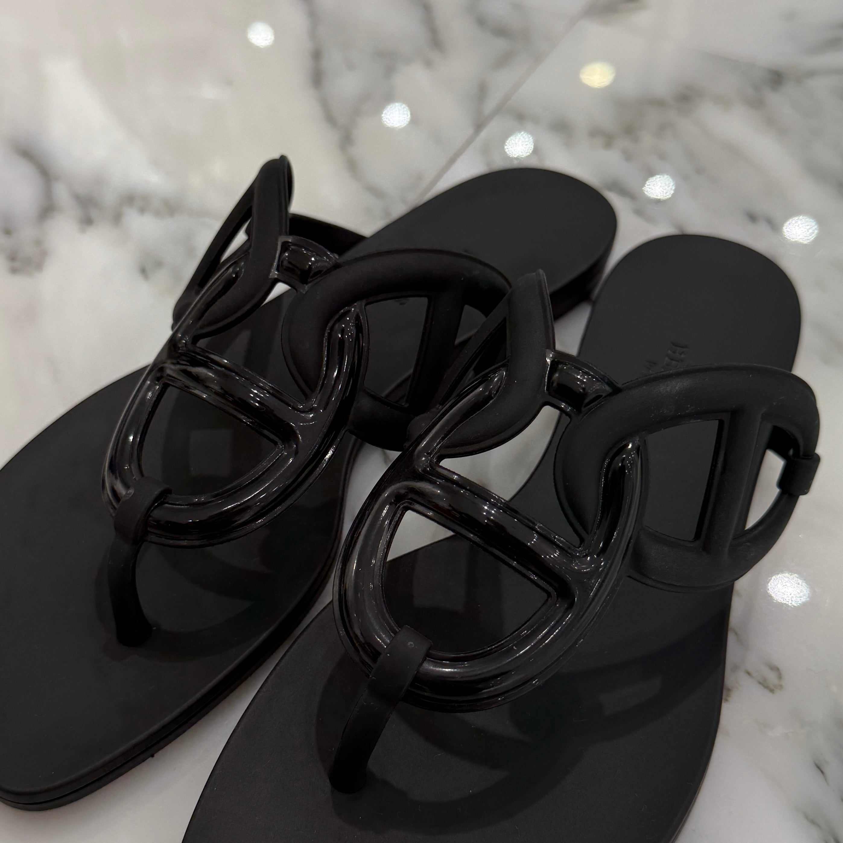 HERMES Chaine d’Ancre "Egerie" Sandals Size 37(23.5cm) エルメス シェーヌダンクル "エジェリ"サンダル サイズ37(23.5cm)