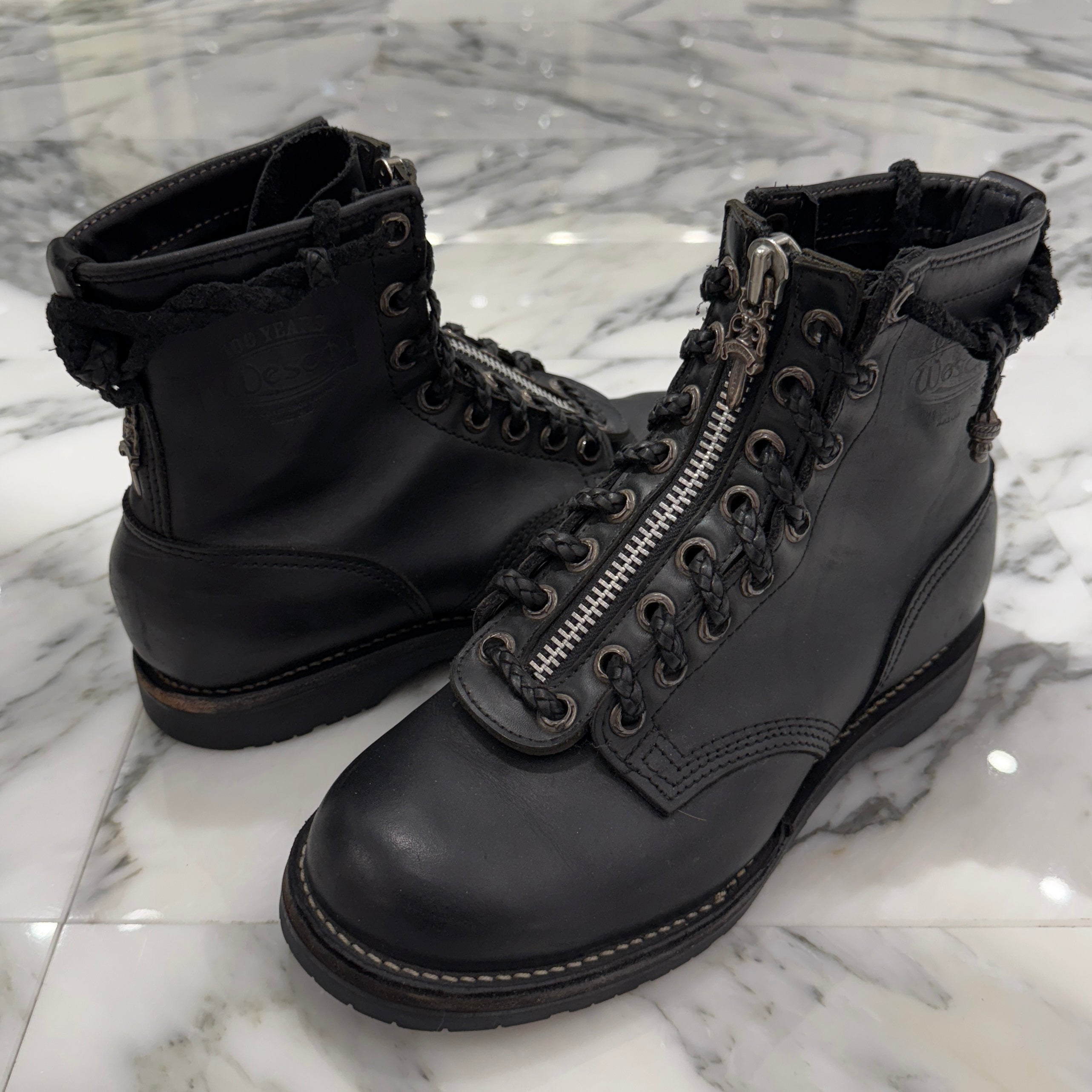 CHROME HEARTS × WESCO Custom JOBMASTER Leather Boots Size 9E(27cm) クロムハーツ × ウエスコ カスタム ジョブマスター レザーブーツ サイズ9E(27cm)