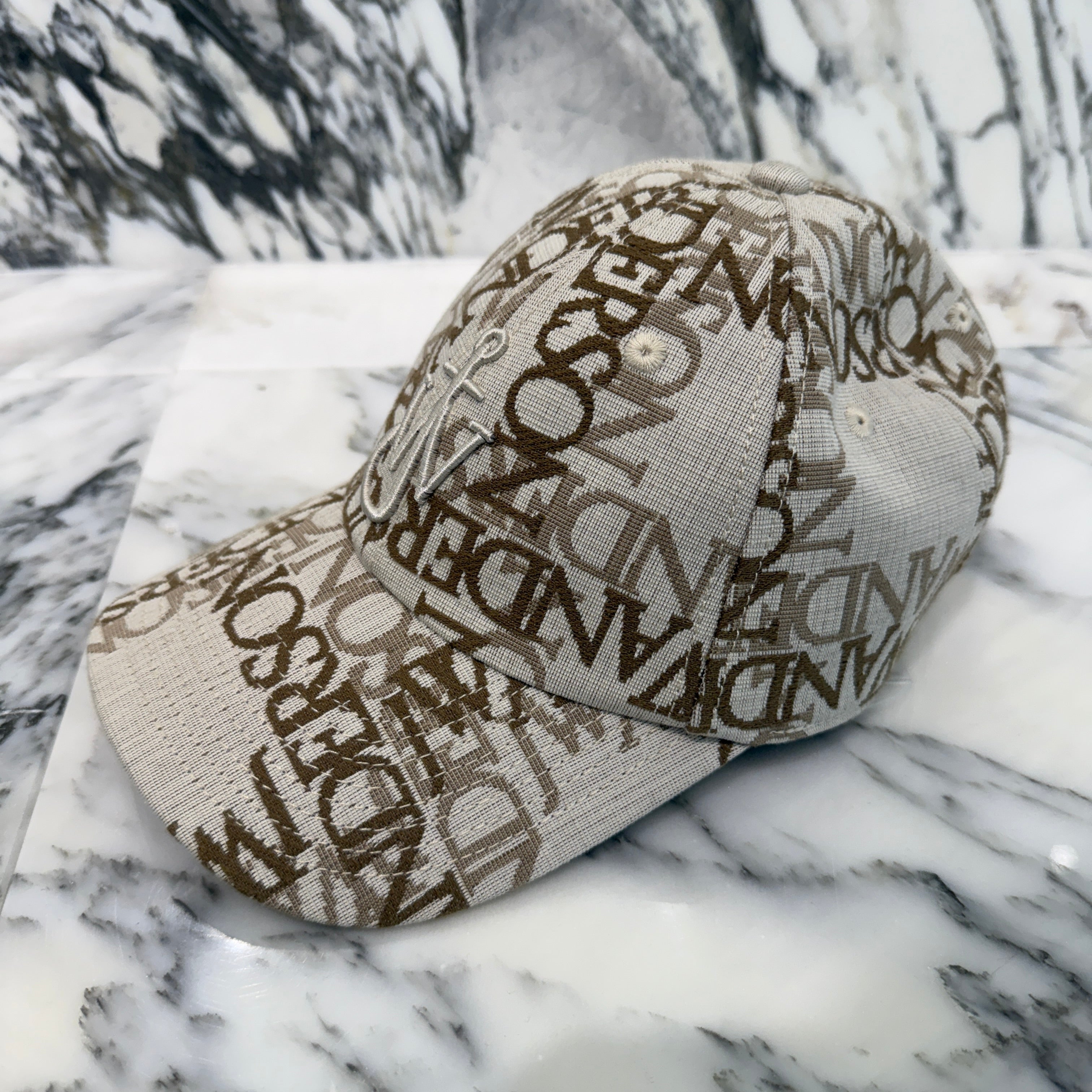 JW ANDERSON 2023SS Logo Grid Jacquard Ball Cap AC0198FA0136104 Size ONE SIZE ジェイダブリュー アンダーソン ロゴグリッド ジャカード ボールキャップ サイズONE SIZE