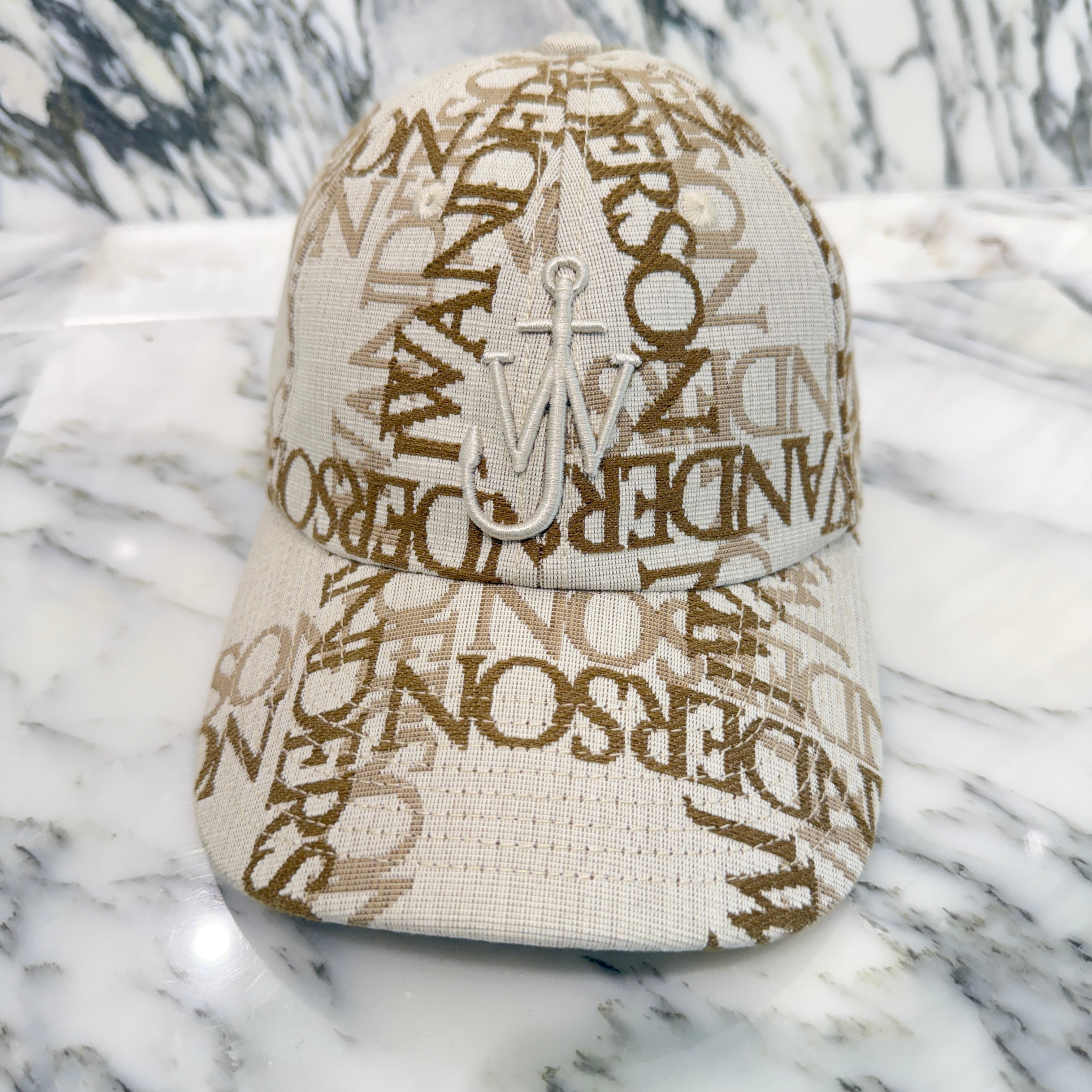 JW ANDERSON 2023SS Logo Grid Jacquard Ball Cap AC0198FA0136104 Size ONE SIZE ジェイダブリュー アンダーソン ロゴグリッド ジャカード ボールキャップ サイズONE SIZE