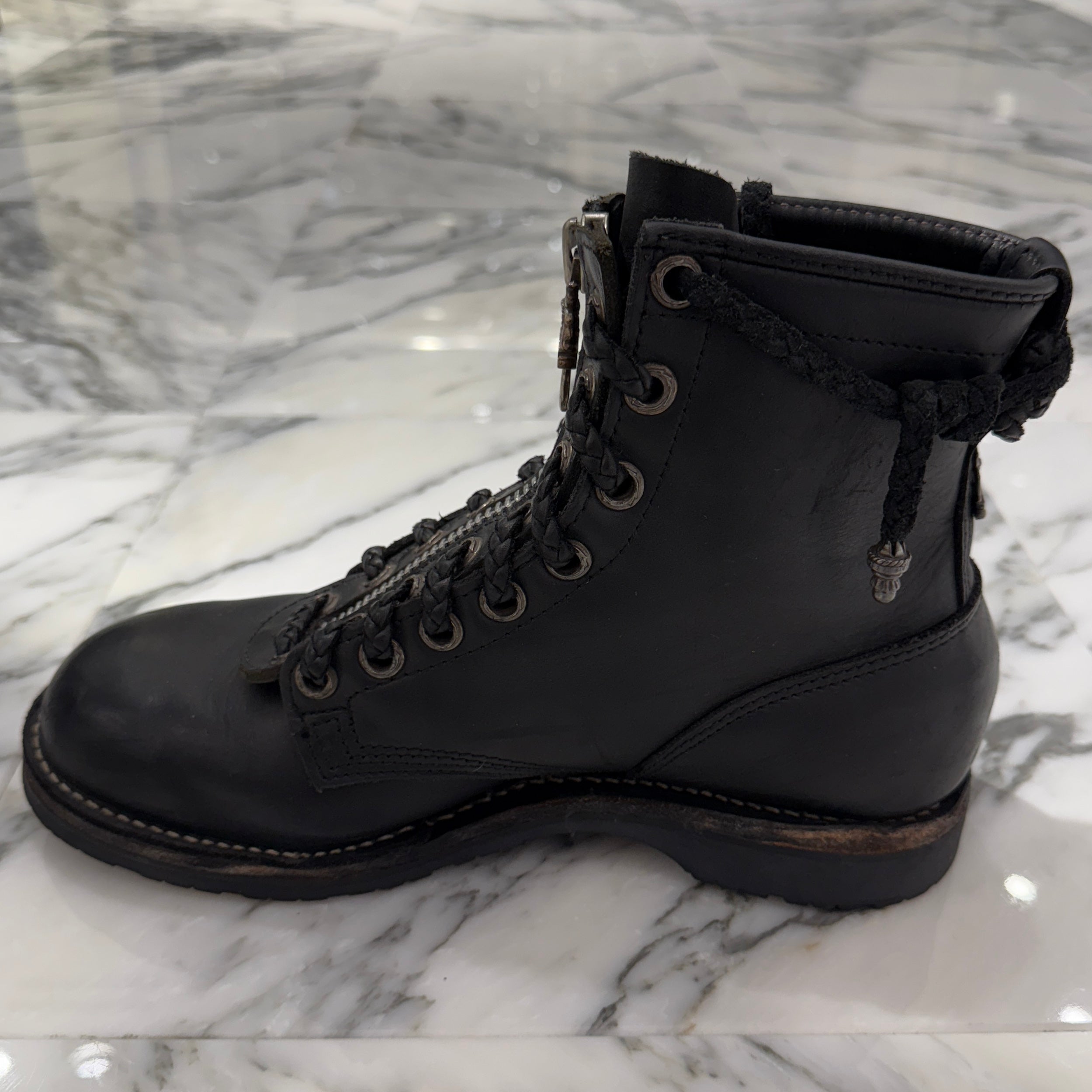 CHROME HEARTS × WESCO Custom JOBMASTER Leather Boots Size 9E(27cm) クロムハーツ × ウエスコ カスタム ジョブマスター レザーブーツ サイズ9E(27cm)
