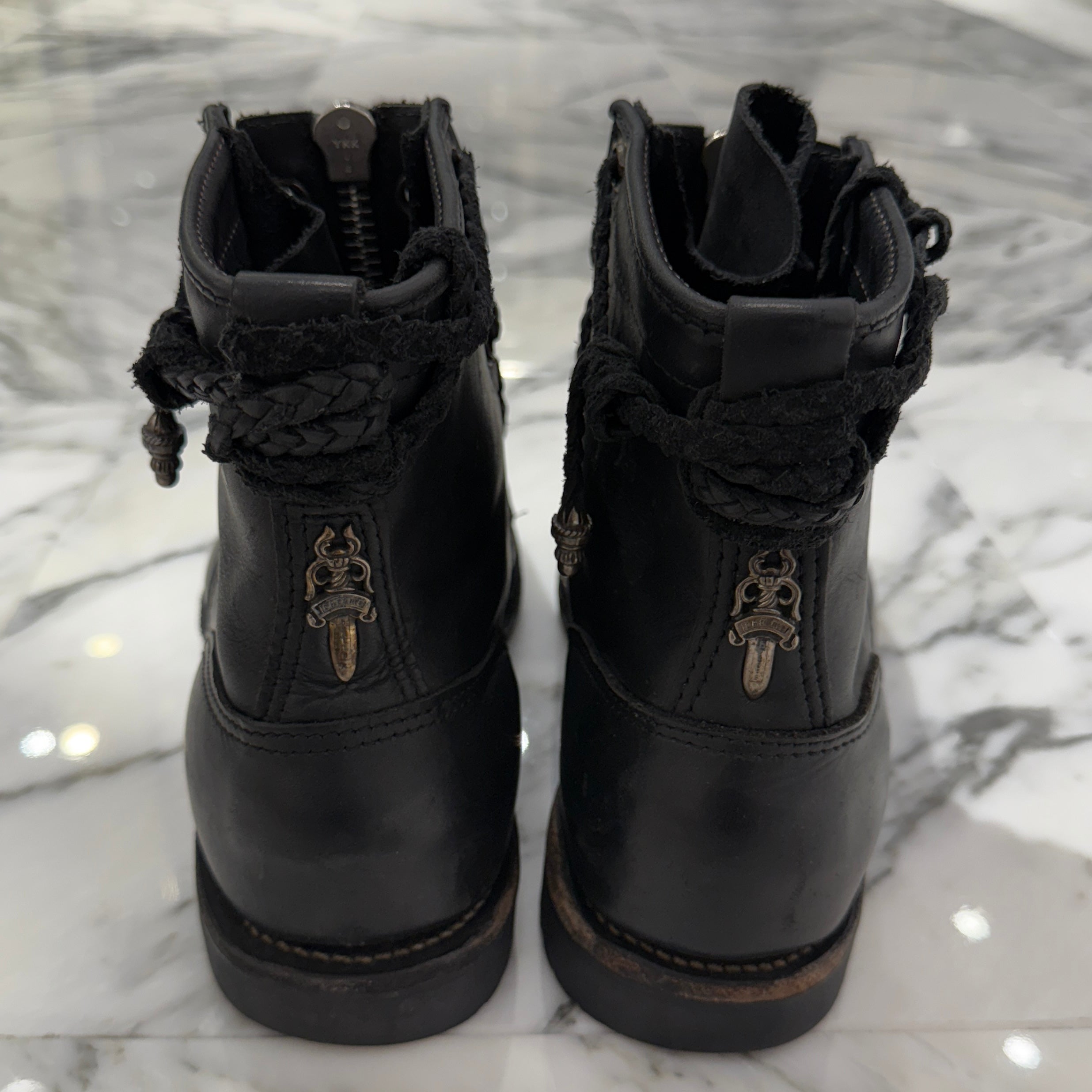 CHROME HEARTS × WESCO Custom JOBMASTER Leather Boots Size 9E(27cm) クロムハーツ × ウエスコ カスタム ジョブマスター レザーブーツ サイズ9E(27cm)