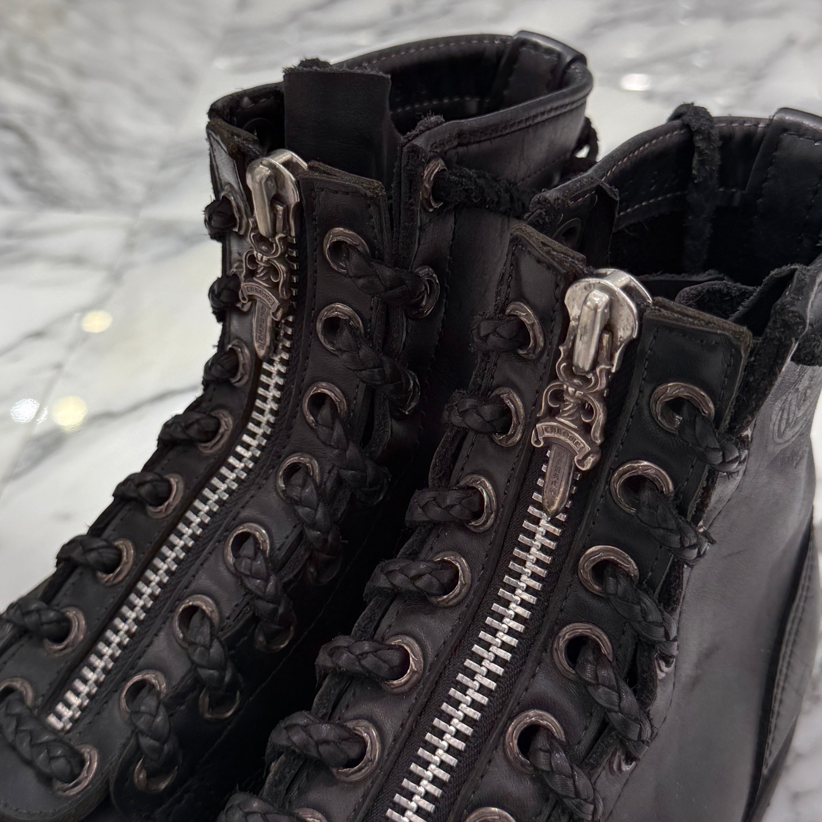 CHROME HEARTS × WESCO Custom JOBMASTER Leather Boots Size 9E(27cm) クロムハーツ × ウエスコ カスタム ジョブマスター レザーブーツ サイズ9E(27cm)