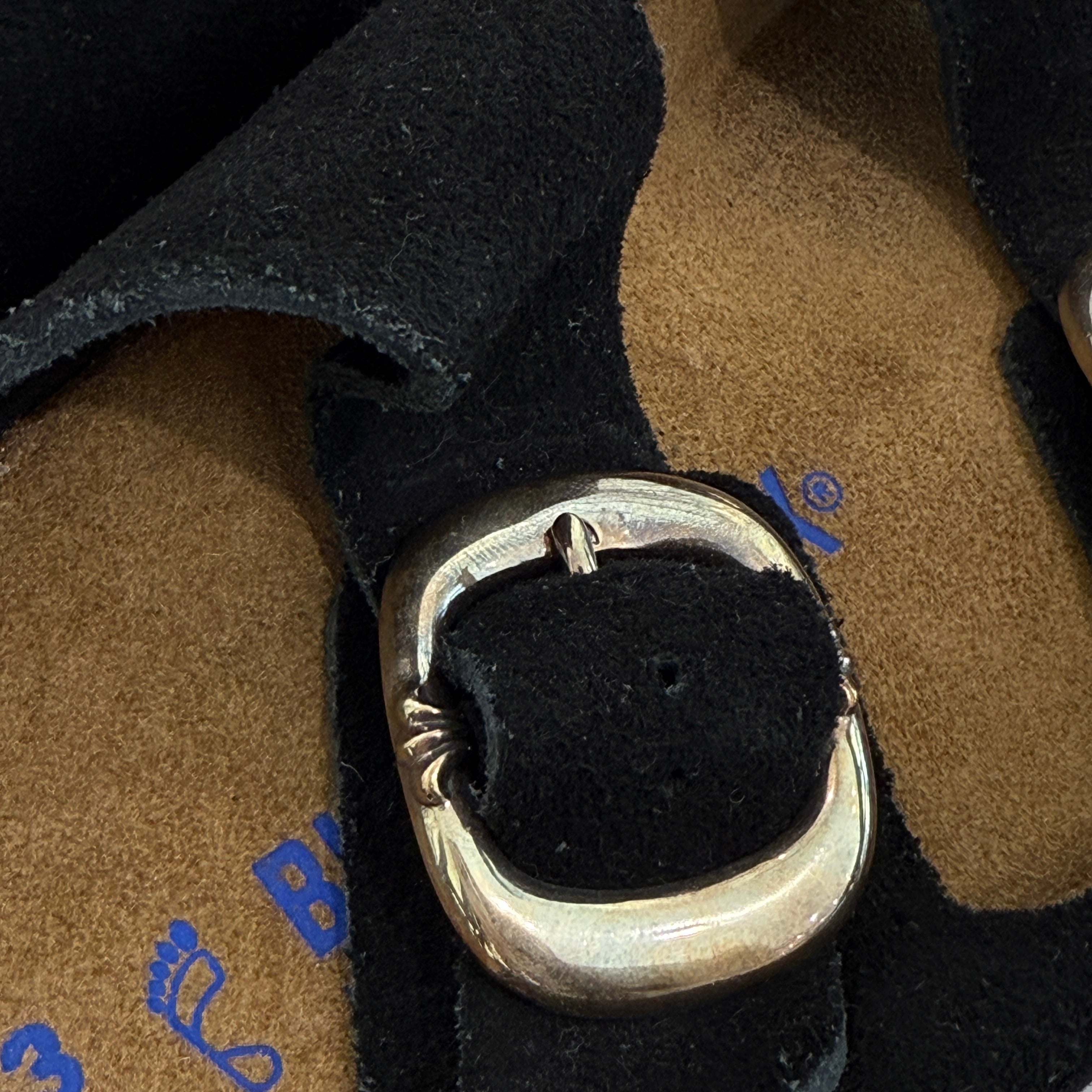 CHROME HEARTS × BIRKENSTOCK Gunslinger Buckle Arizona Suede Leather Sandals Size 43クロムハーツ × ビルケンシュトック ガンスリンガーバックル アリゾナ スエードレザー サンダル サイズ43