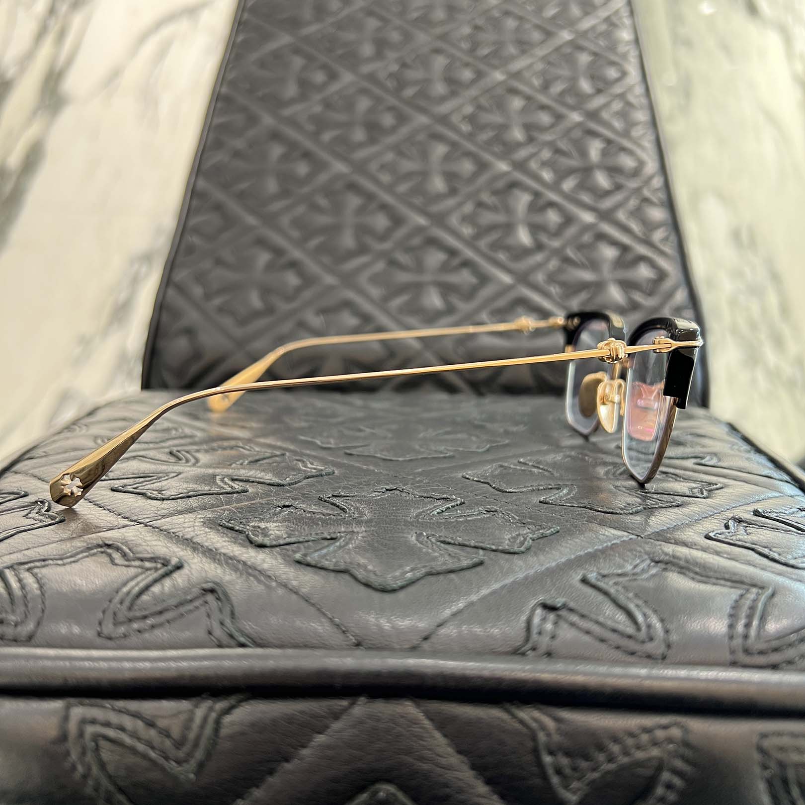 CHROME HEARTS SLUNTRADICTION Sunglasses Size 54口19-148 クロム