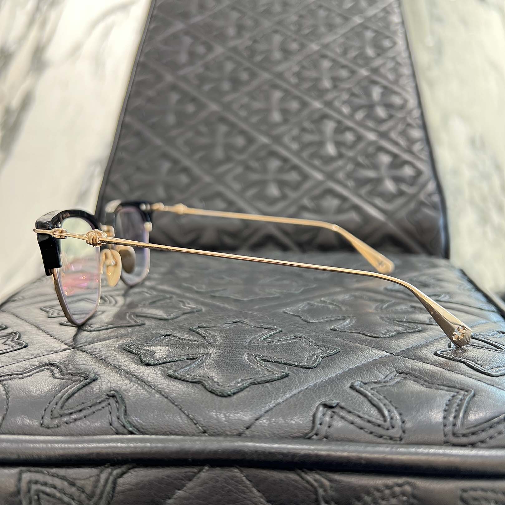CHROME HEARTS SLUNTRADICTION Sunglasses Size 54口19-148 クロム