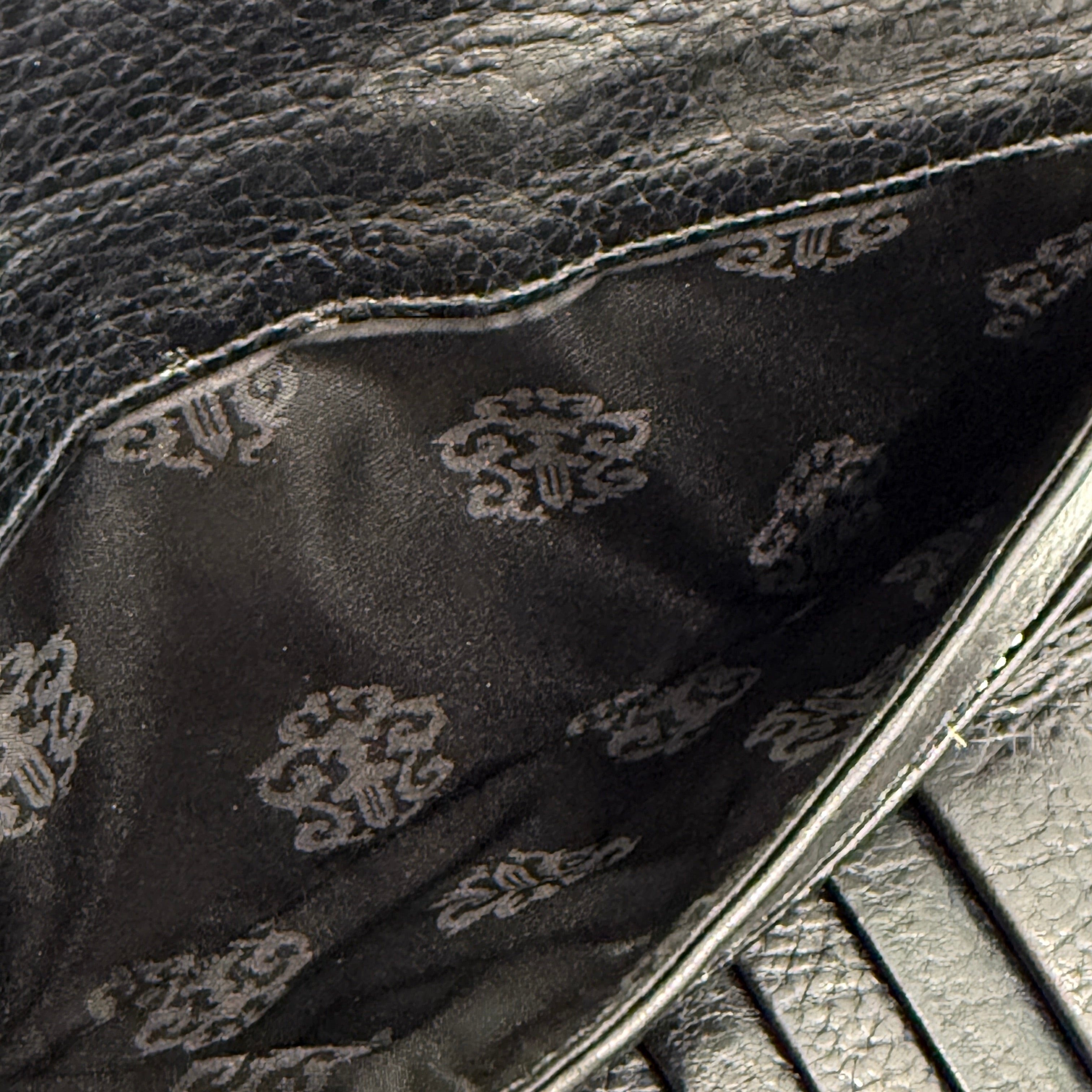 CHROME HEARTS Multi Color Leather Cross Patch Wave Wallet クロムハーツ マルチカラー レザークロスパッチ ウェーブウォレット