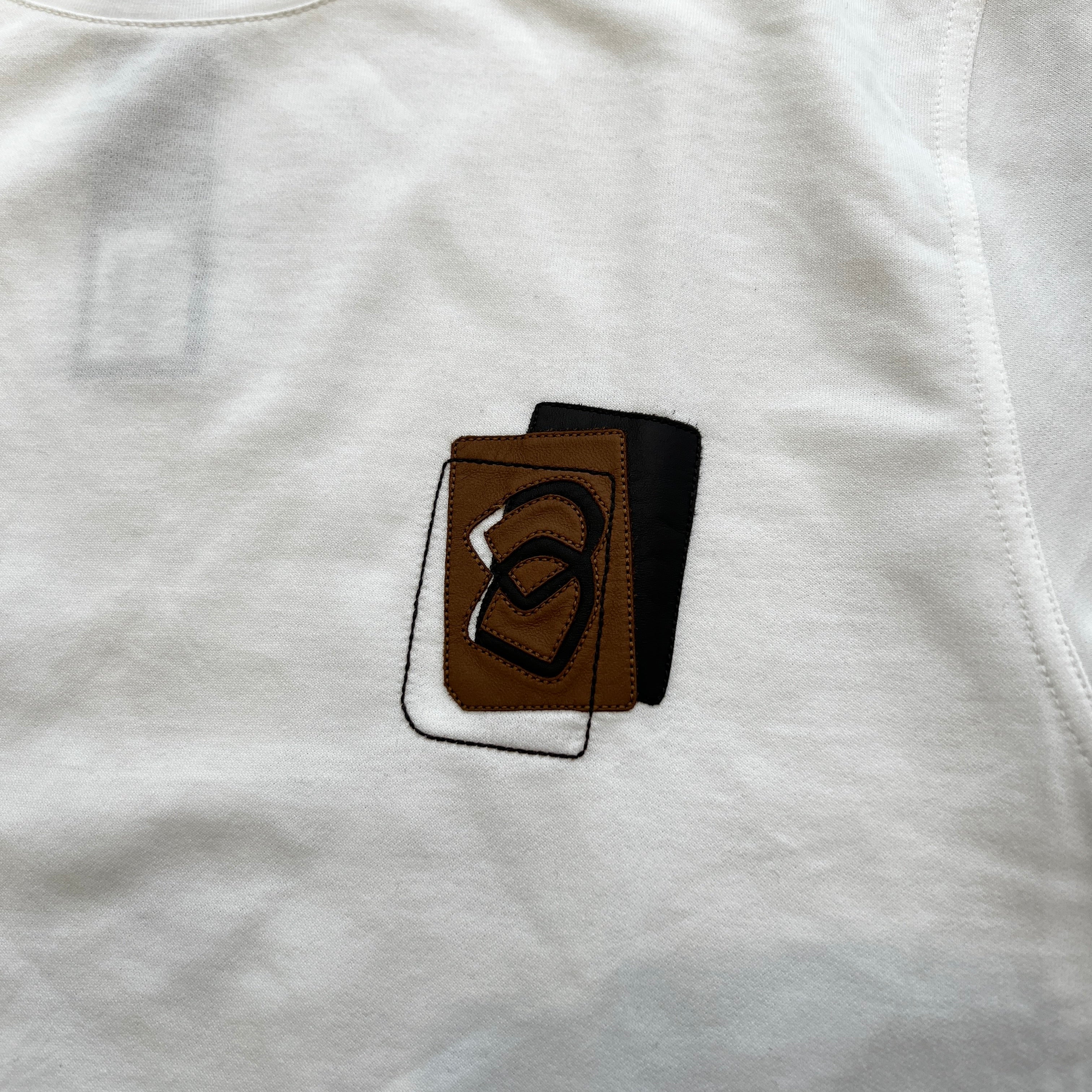 HERMES 2023AW Leather Patch Detail Tee Size XL エルメス レザーパッチ ディティール Tシャツ サイズXL