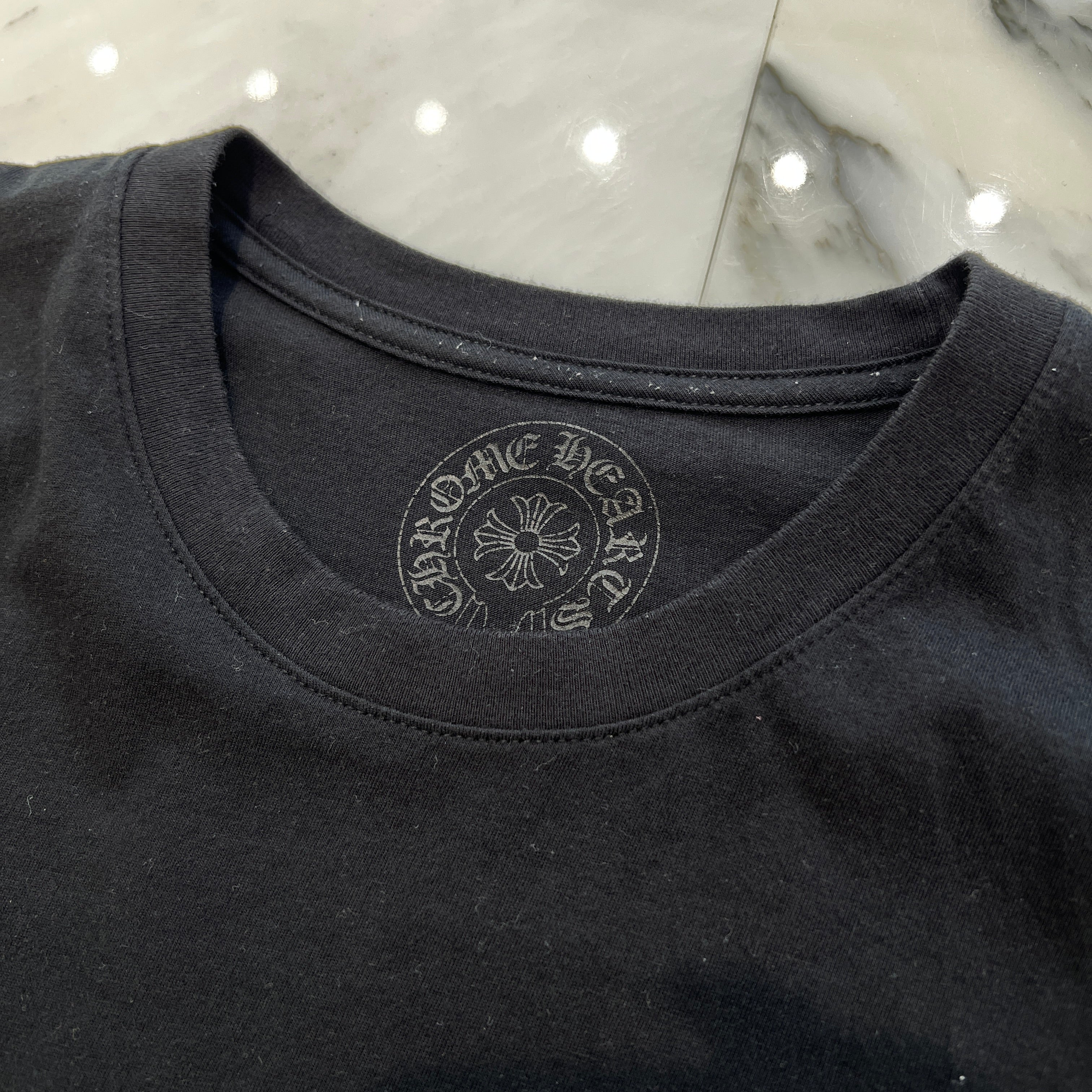 CHROME HEARTS JOE FOTI Back Skull Horseshoe Tee Size XL クロムハーツ ジョーフォティ バックスクロール ホースシュー Tシャツ サイズXL