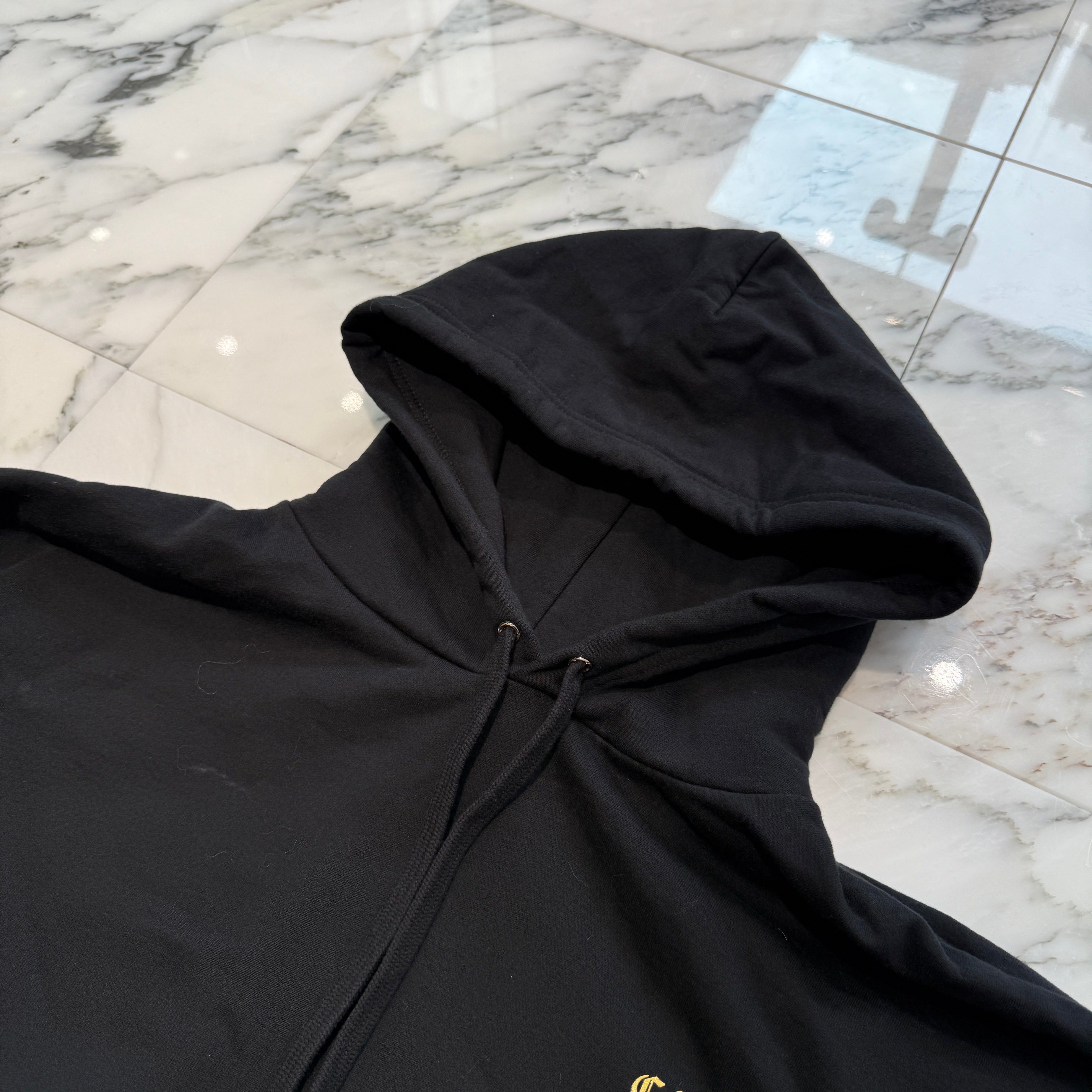 CHROME HEARTS 1988 Vertical Logo Glitter Pullover Hoodie Size XXL クロムハーツ 1988 ヴァーティカルロゴ グリッター プルオーバーフーディー サイズXXL