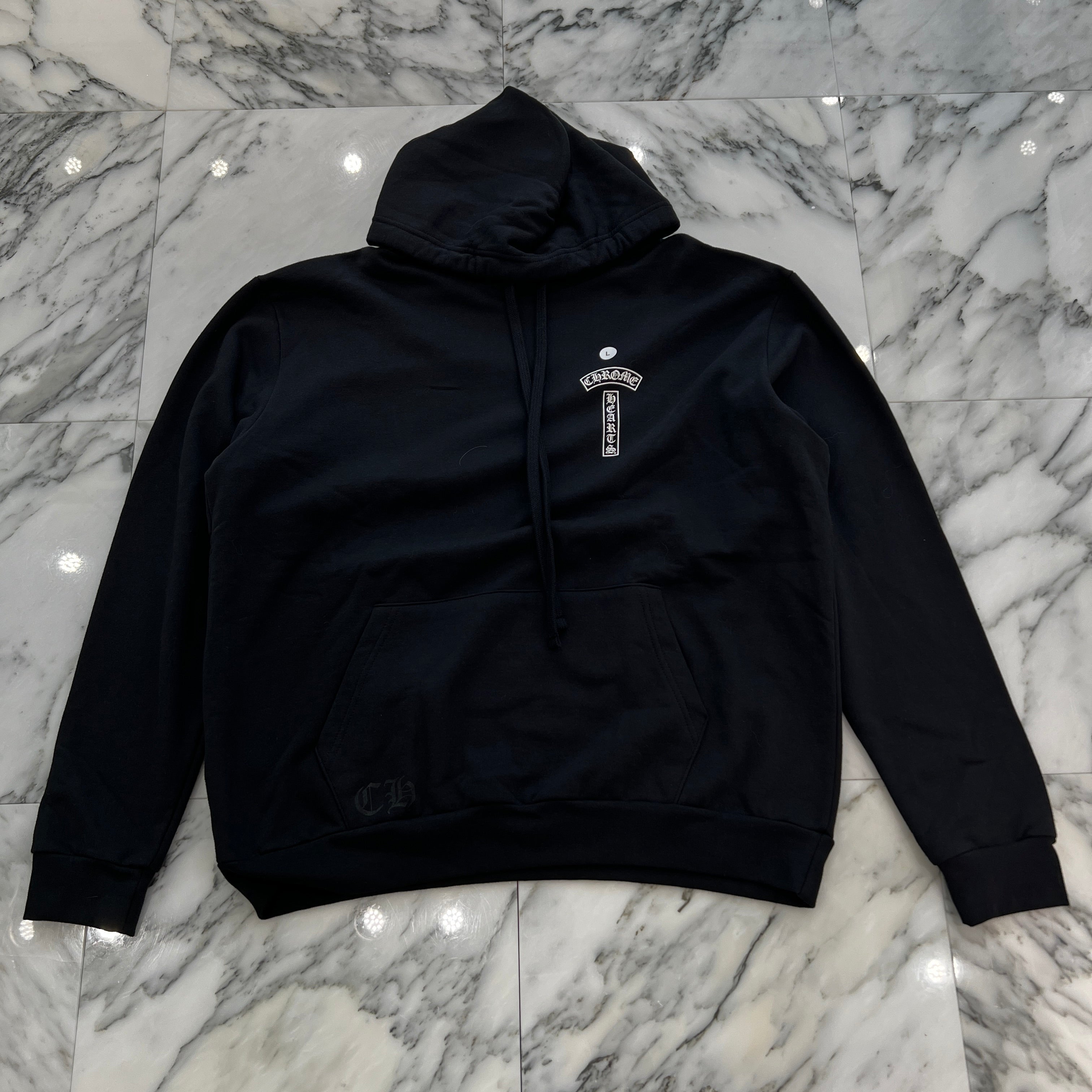 CHROME HEARTS Back Arch USA Logo Hoodie Size L クロムハーツ バックアーチ USA ロゴ フーディー サイズL