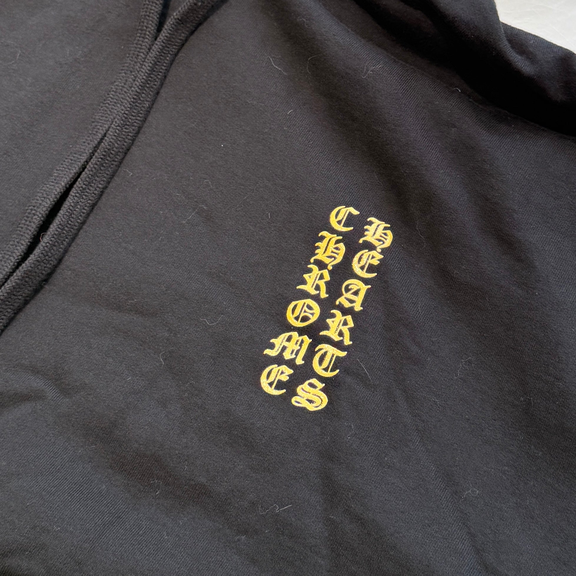 CHROME HEARTS 1988 Vertical Logo Glitter Pullover Hoodie Size XXL クロムハーツ 1988 ヴァーティカルロゴ グリッター プルオーバーフーディー サイズXXL