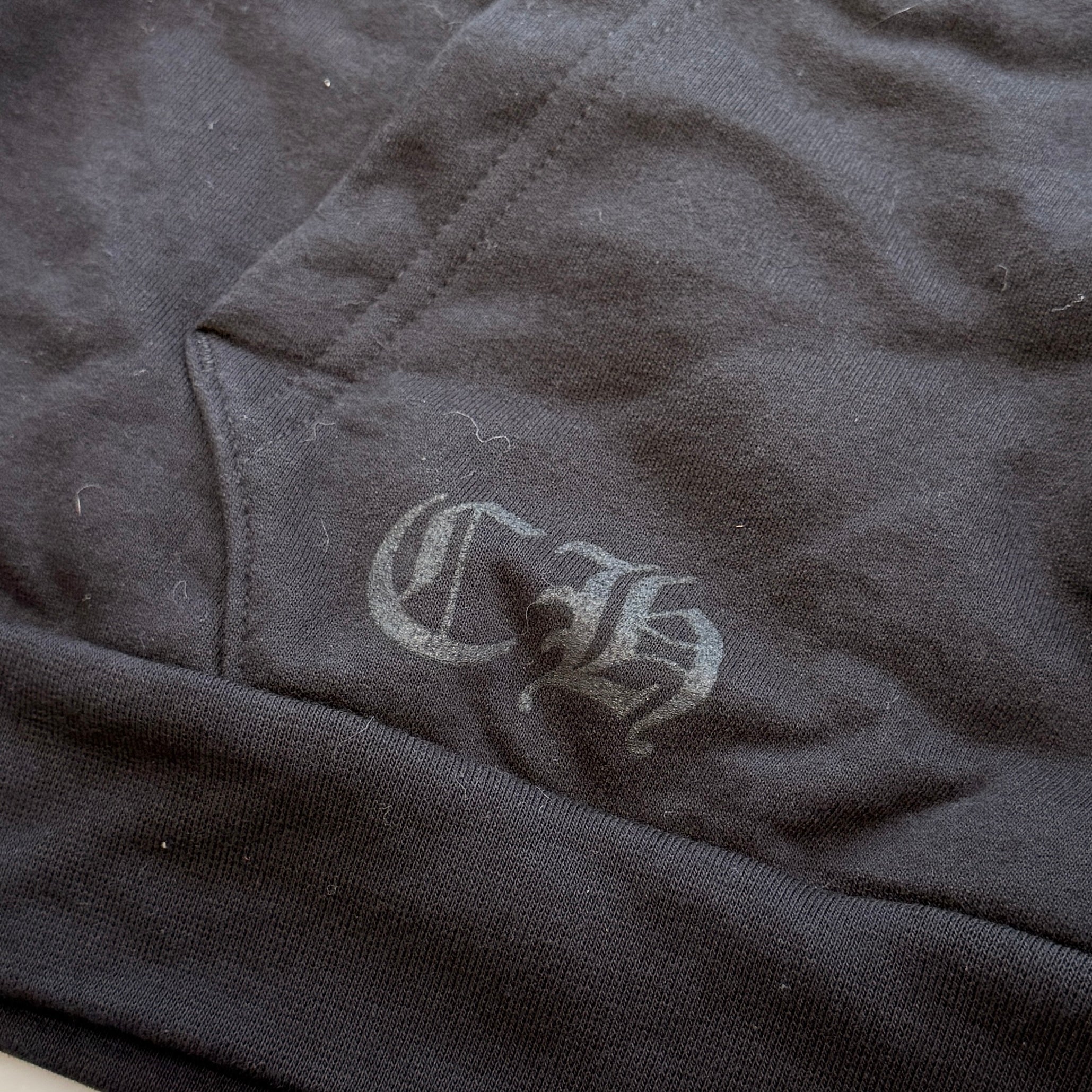 CHROME HEARTS 1988 Vertical Logo Glitter Pullover Hoodie Size XXL クロムハーツ 1988 ヴァーティカルロゴ グリッター プルオーバーフーディー サイズXXL