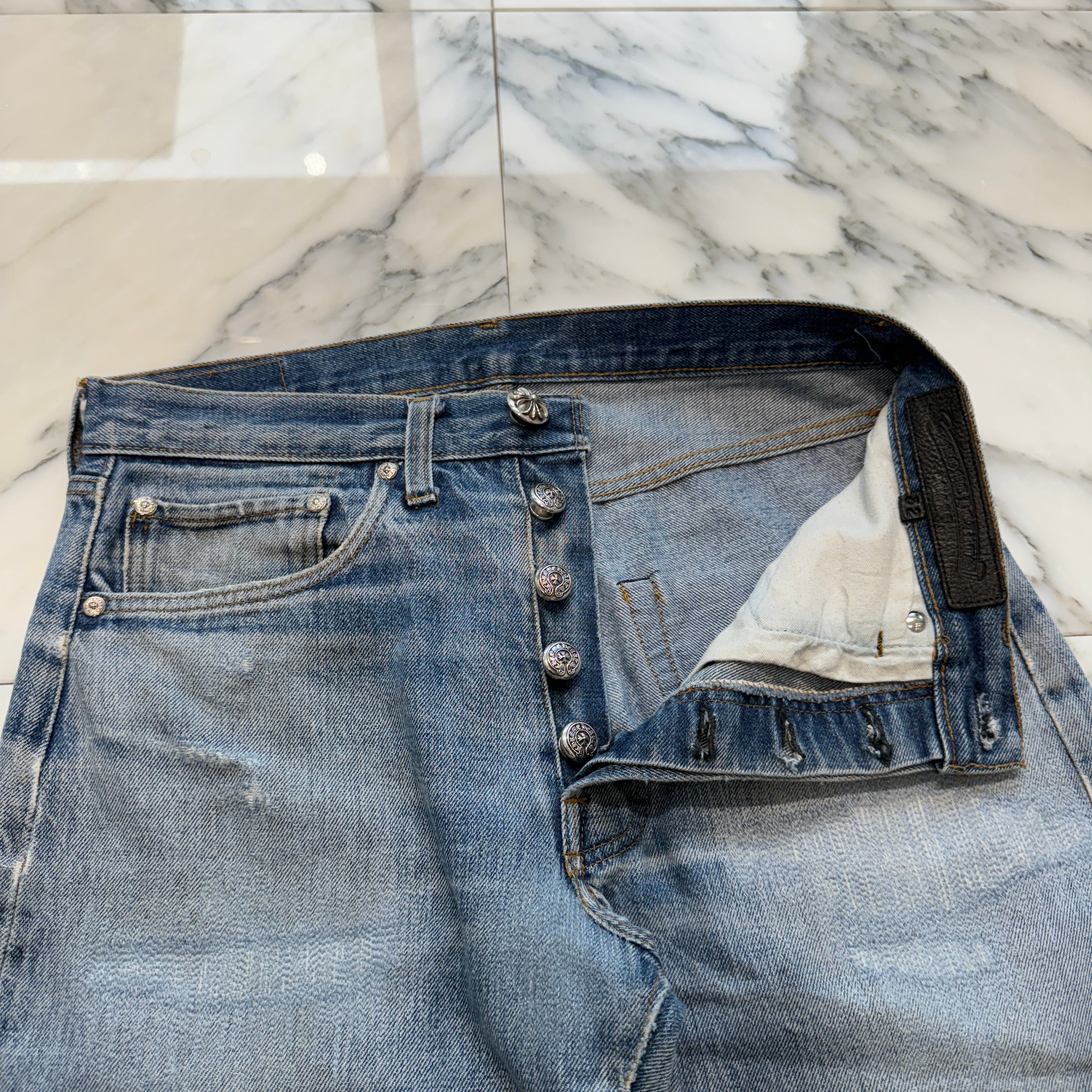 CHROME HEARTS × Levi's Body VNTG Straight Denim Pants Size 32 クロムハーツ × リーバイスボディ ヴィンテージ ストレート デニムパンツ サイズ32