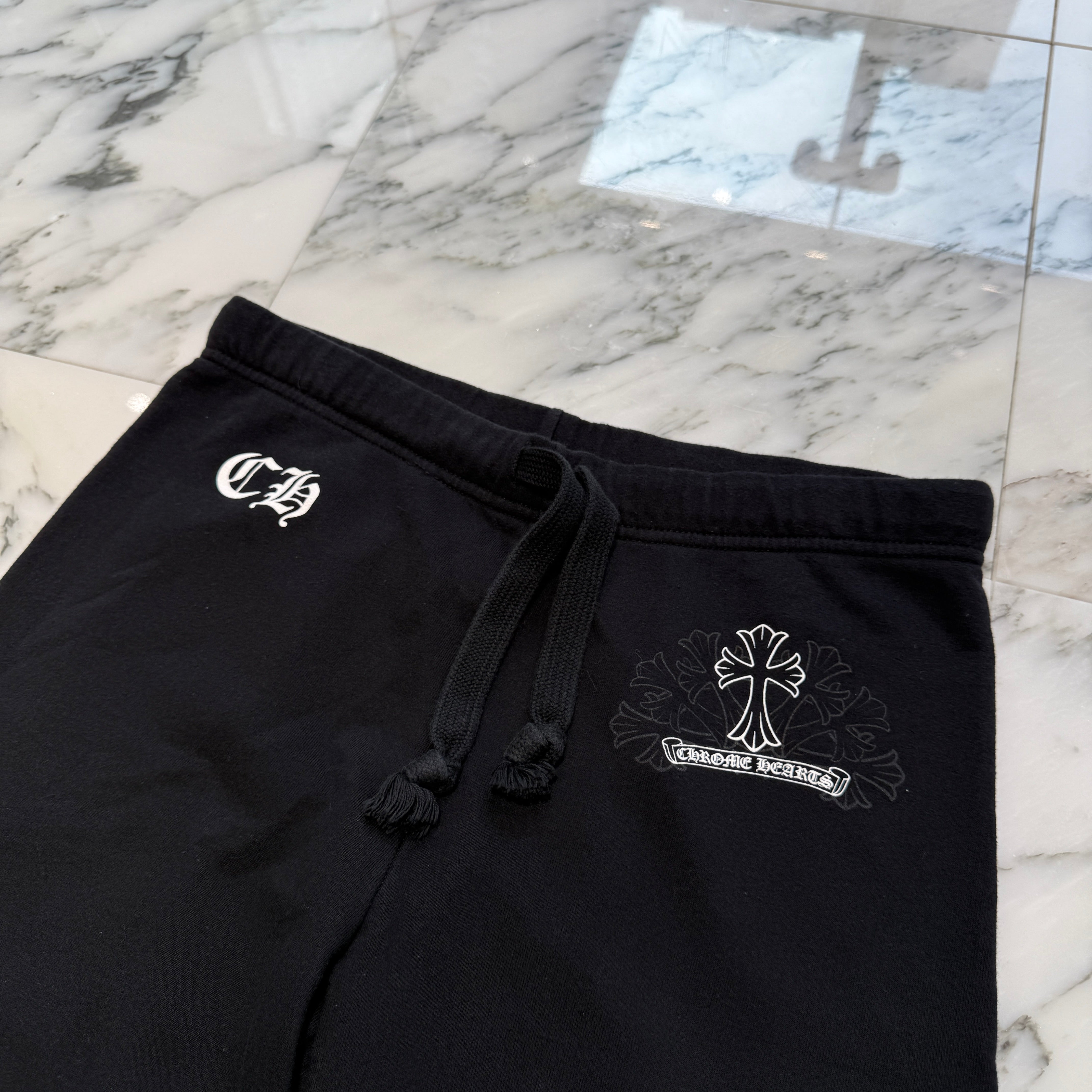 CHROME HEARTS CH Cemetery Cross Print Sweat Long Pants Size M クロムハーツ CH セメタリー クロス プリント スウェットロングパンツ サイズM