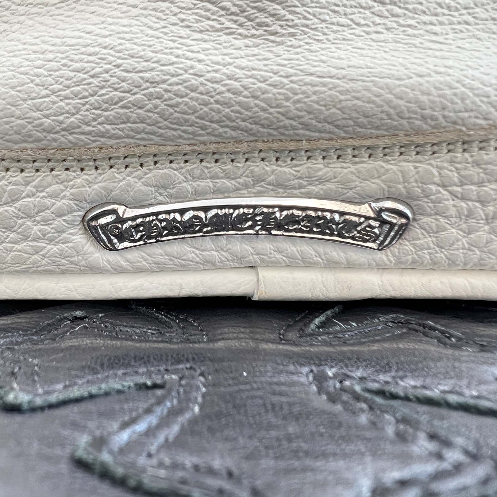 CHROME HEARTS Mini Slouch Silver Cross Leather Shoulder Bag クロムハーツ ミニ スラウチ シルバー クロス レザー ショルダーバッグ