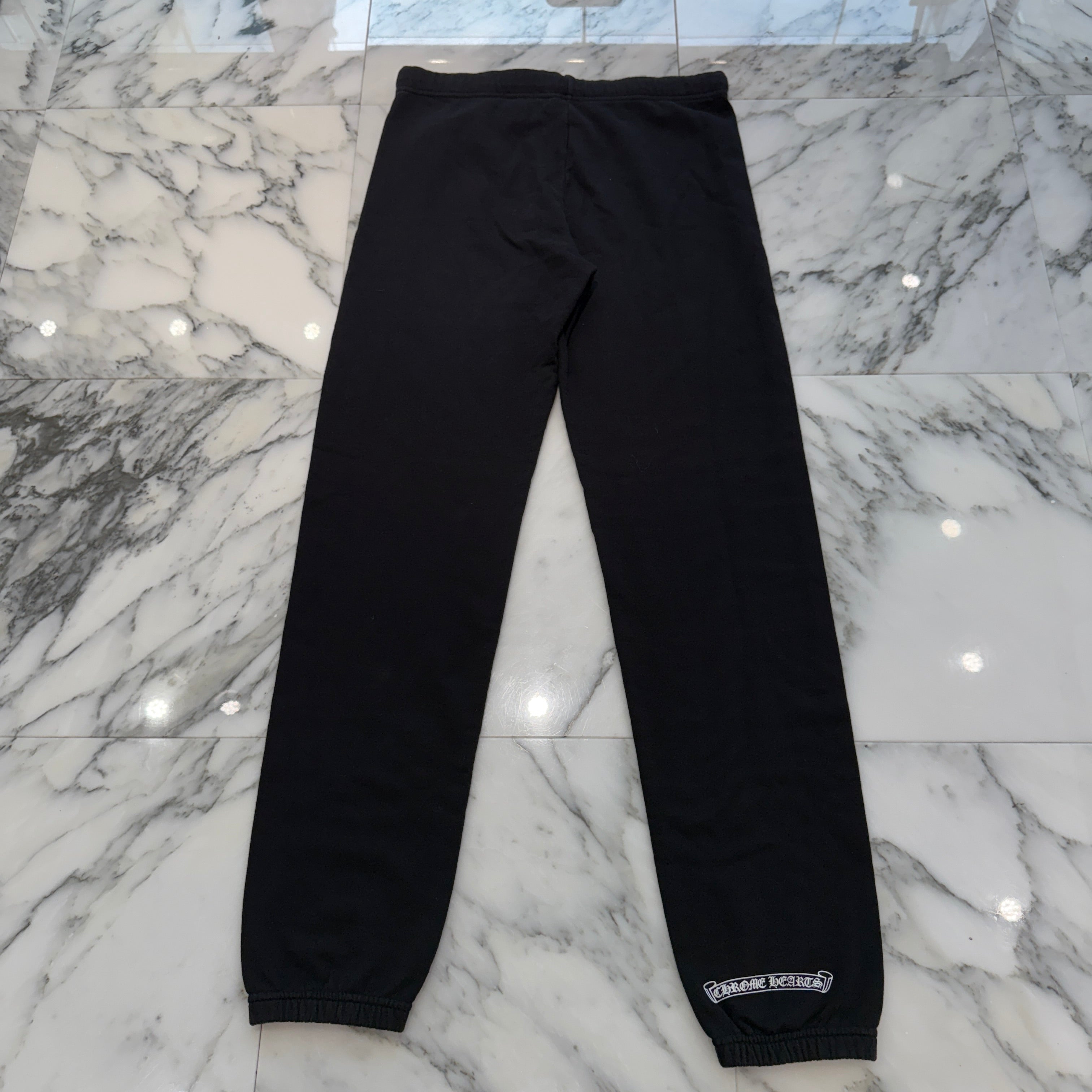 CHROME HEARTS CH Cemetery Cross Print Sweat Long Pants Size M クロムハーツ CH セメタリー クロス プリント スウェットロングパンツ サイズM