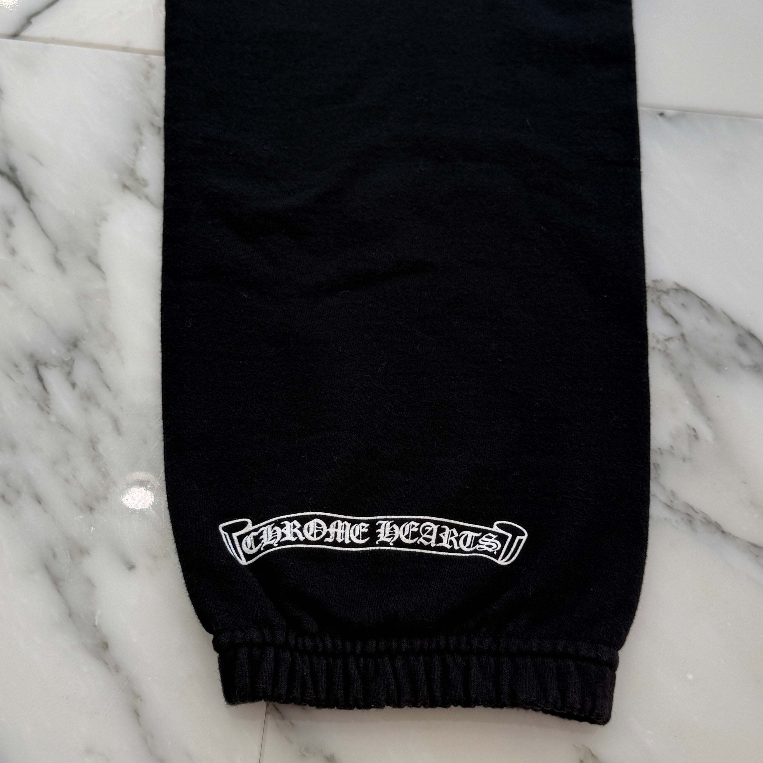 CHROME HEARTS CH Cemetery Cross Print Sweat Long Pants Size M クロムハーツ CH セメタリー クロス プリント スウェットロングパンツ サイズM