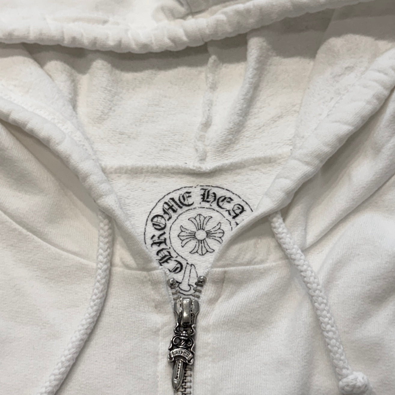 CHROME HEARTS Made In Hollywood Vertical Logo Zip Up Hoodie Size L クロムハーツ メイドインハリウッド ヴァーティカルロゴ ジップアップフーディ サイズL