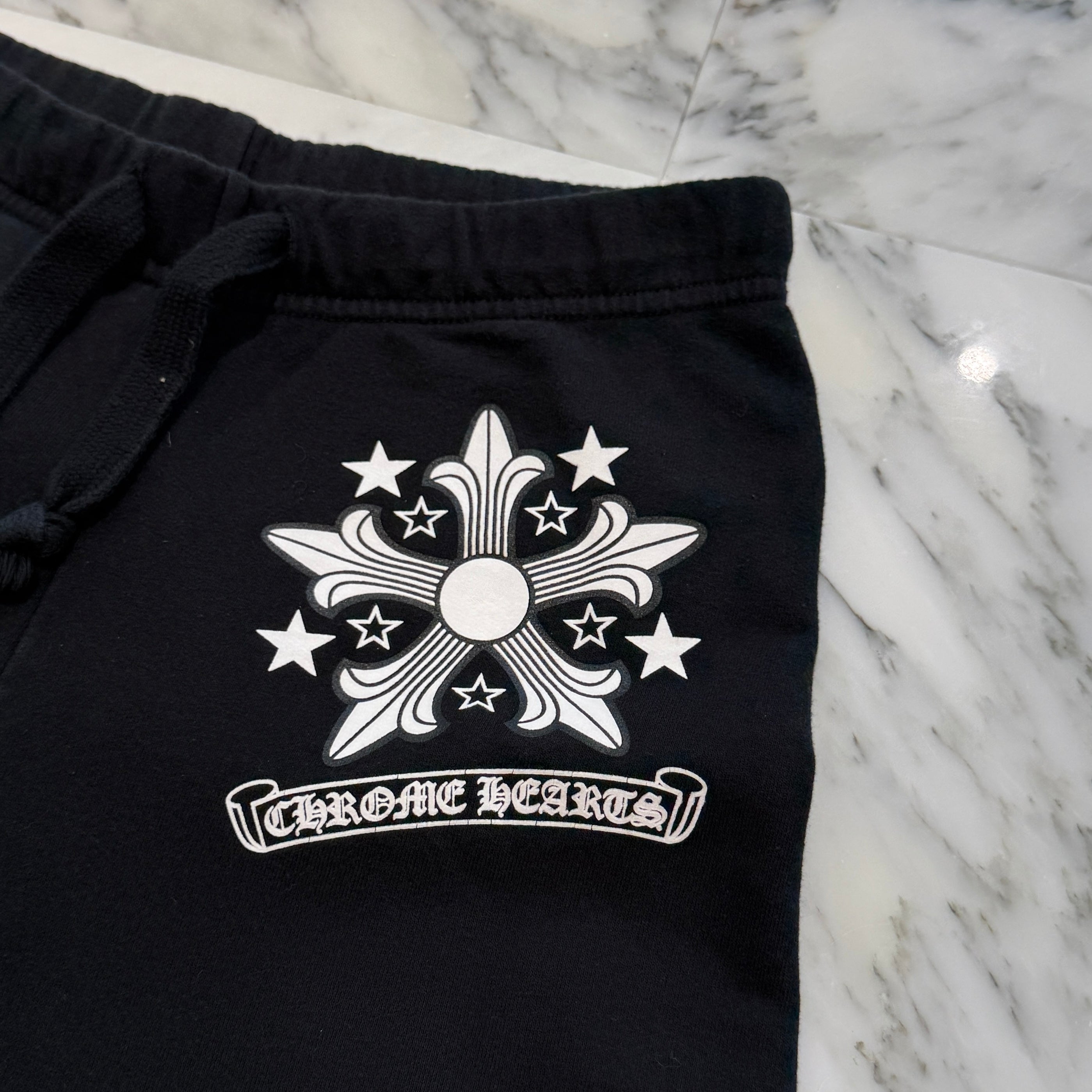 CHROME HEARTS Star Cross Print Sweat Long Pants Size S クロムハーツ スタークロス プリント スウェットロングパンツ サイズS