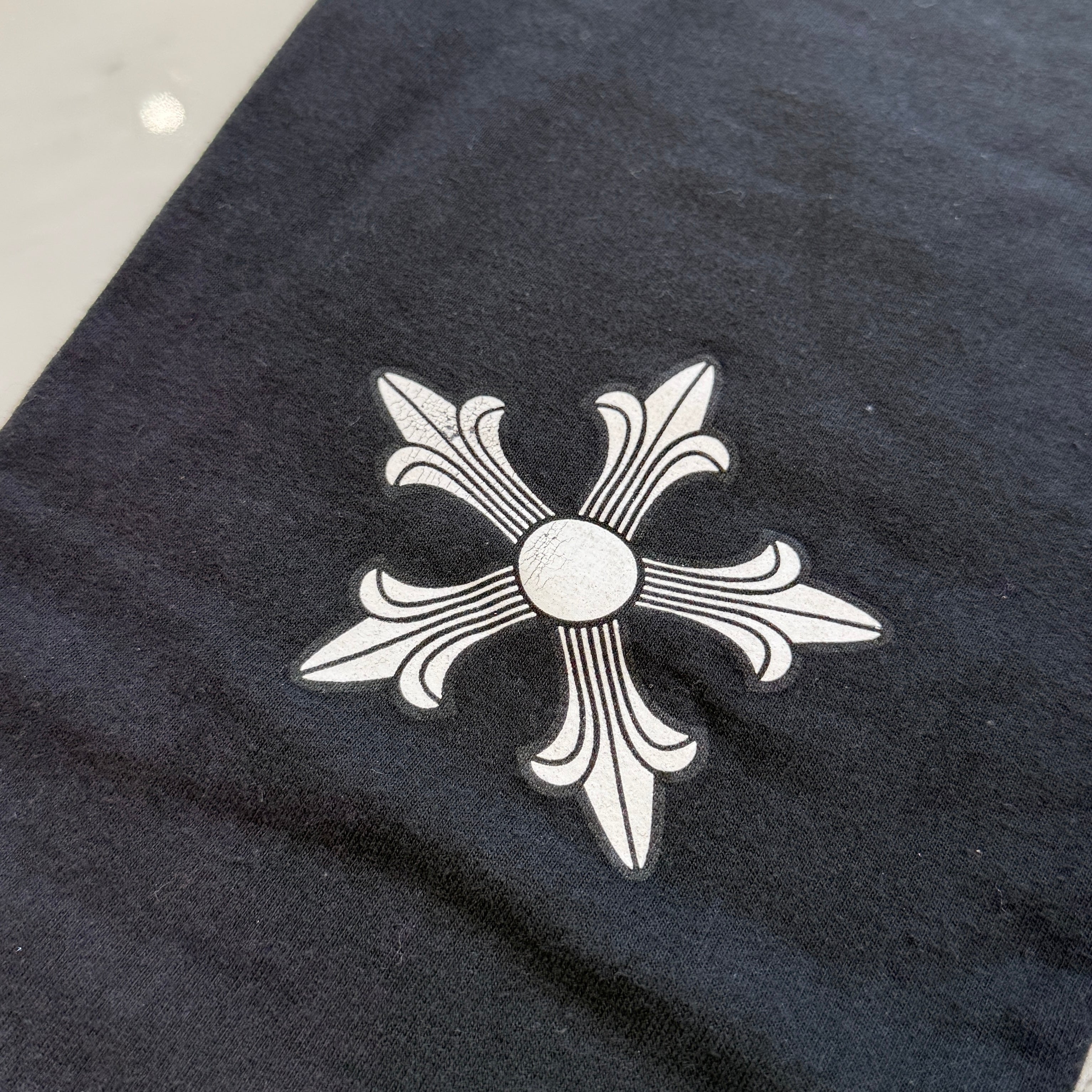 CHROME HEARTS Star Cross Print Sweat Long Pants Size S クロムハーツ スタークロス プリント スウェットロングパンツ サイズS