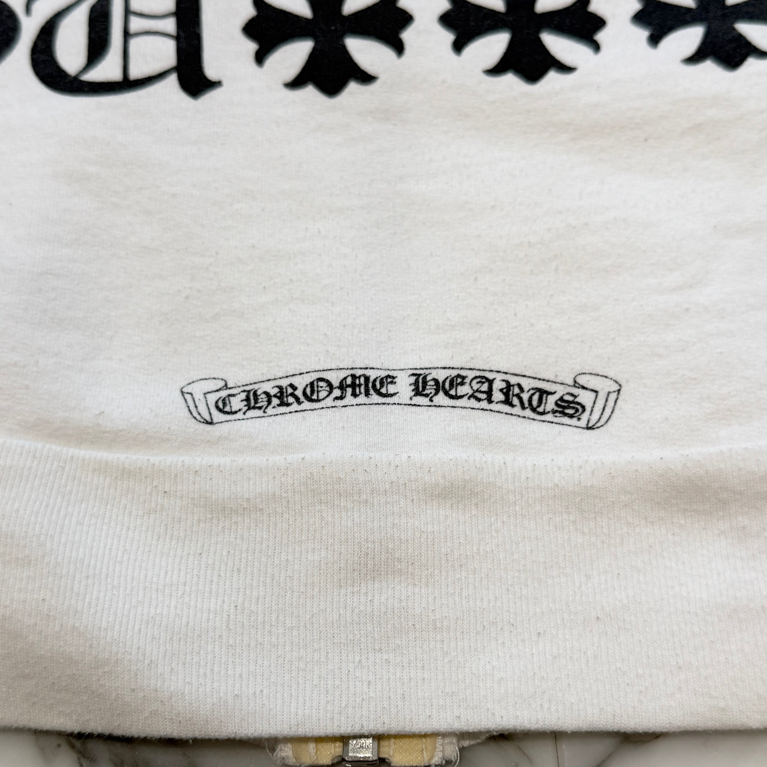CHROME HEARTS Made In Hollywood Vertical Logo Zip Up Hoodie Size L クロムハーツ メイドインハリウッド ヴァーティカルロゴ ジップアップフーディ サイズL