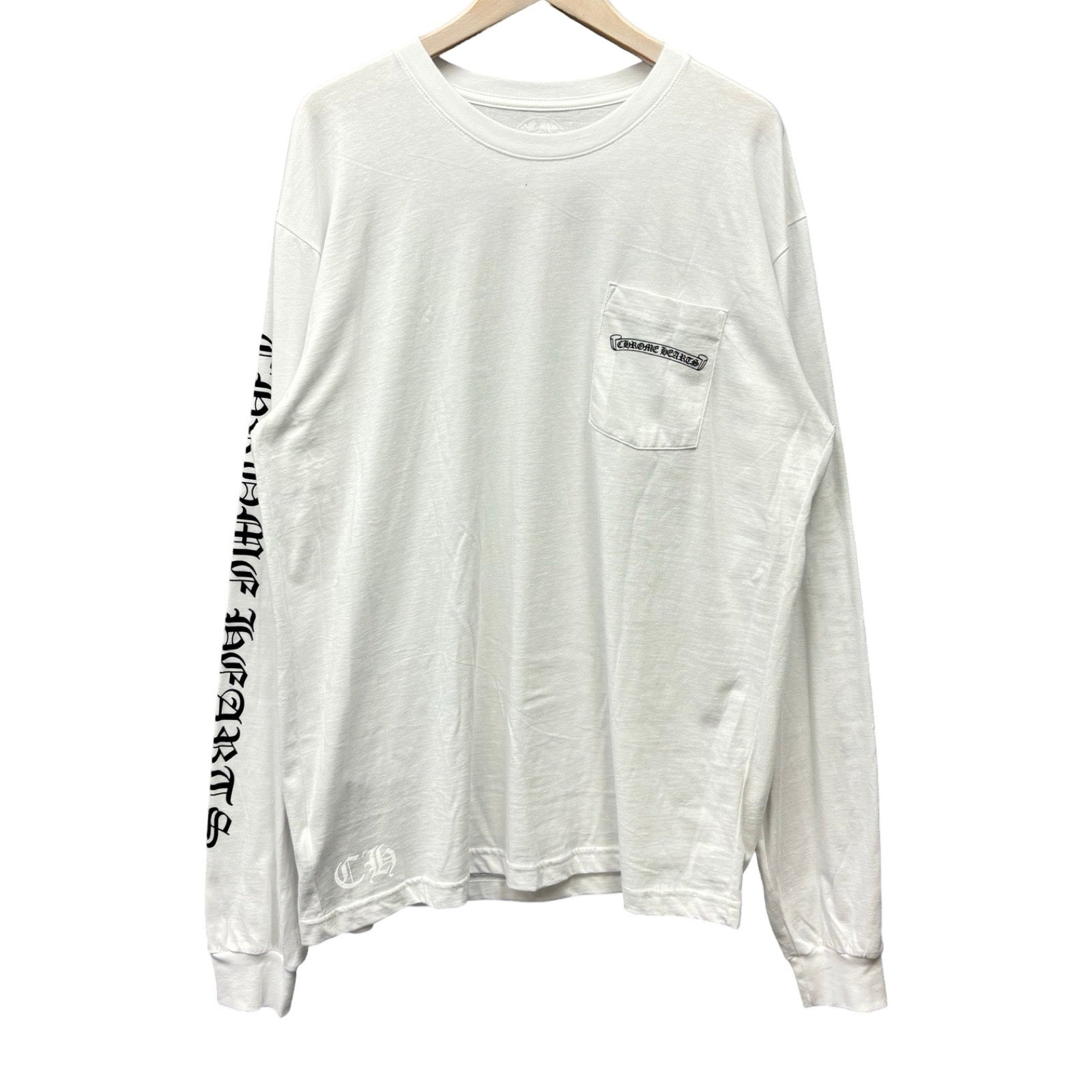 CHROME HEARTS Back Scroll Long Sleeve Tee Size XL