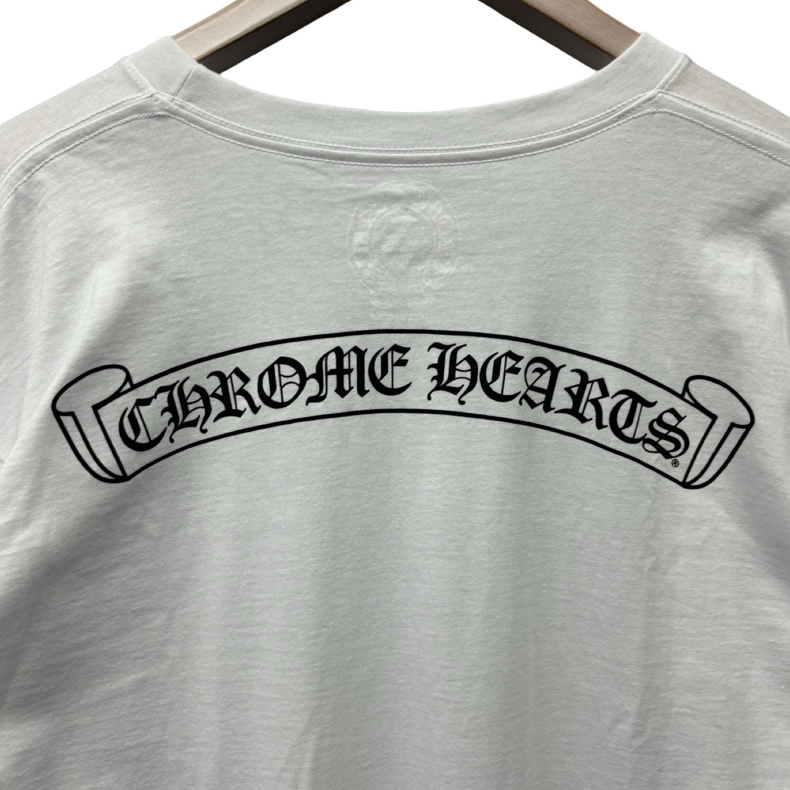 CHROME HEARTS Back Scroll Long Sleeve Tee Size XL